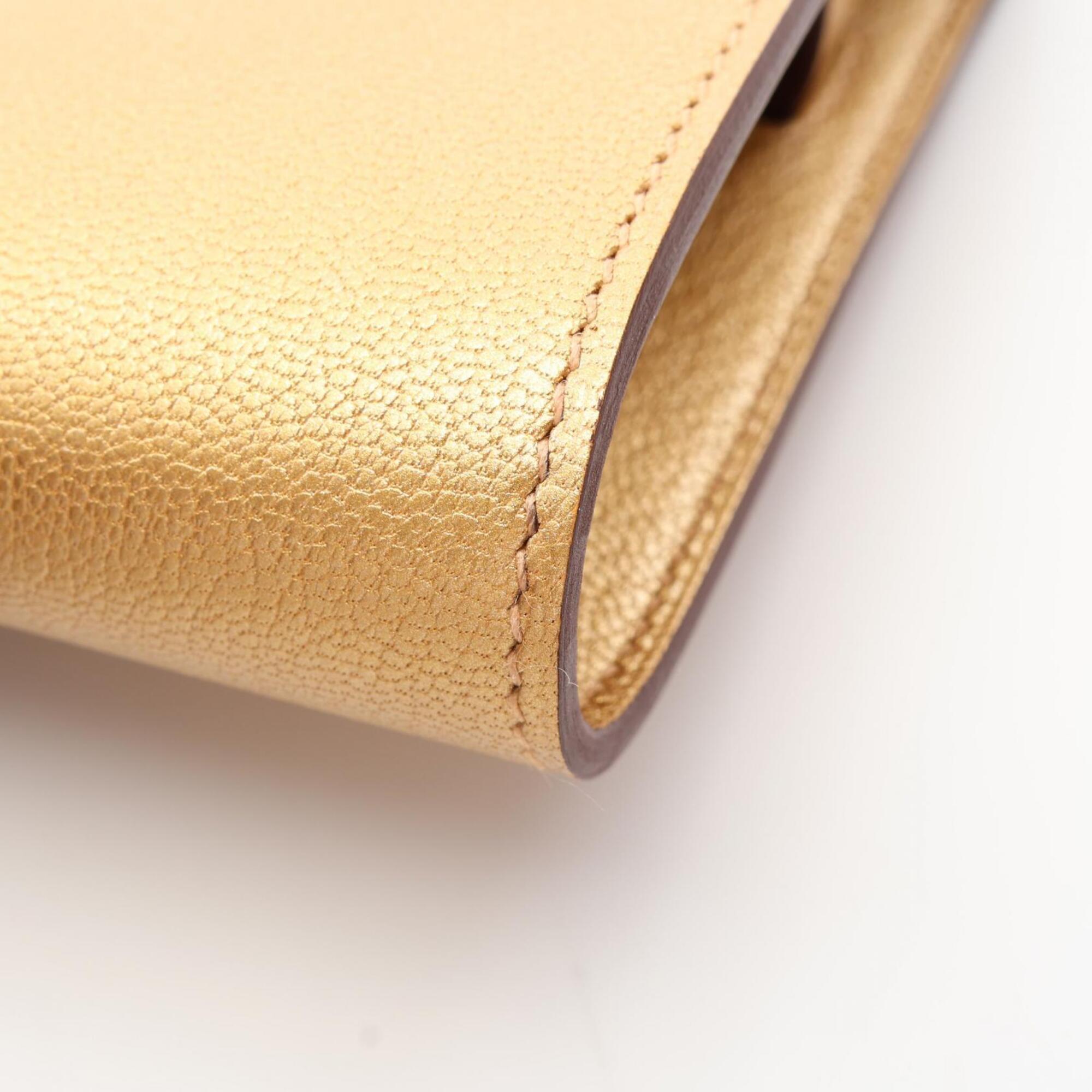 Hermes Gold Handbag Shoulder Bag (Pre-Owned)