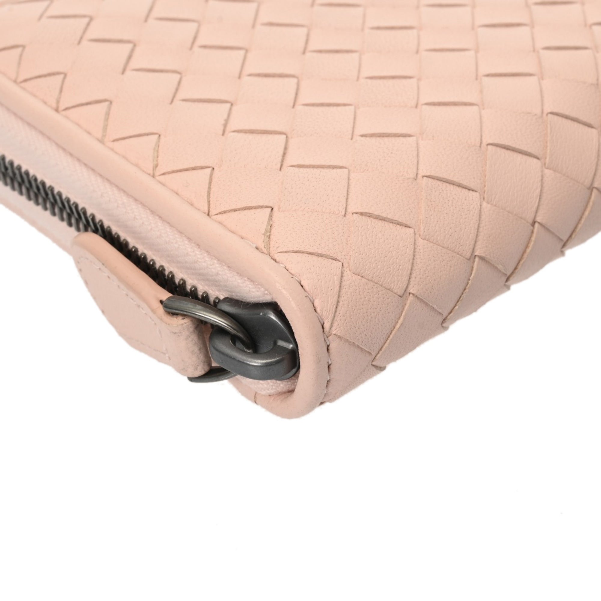 Bottega Veneta Baby Pink Leather Long Wallet (Bi-Fold) (Pre-Owned)