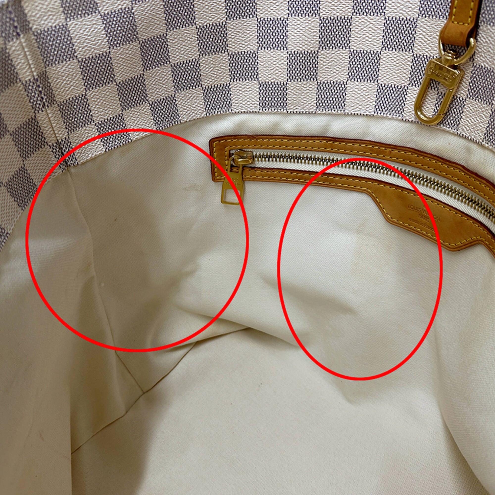 Louis Vuitton Damier Azur Damier Azur Handbag Tote Bag (Pre-Owned)