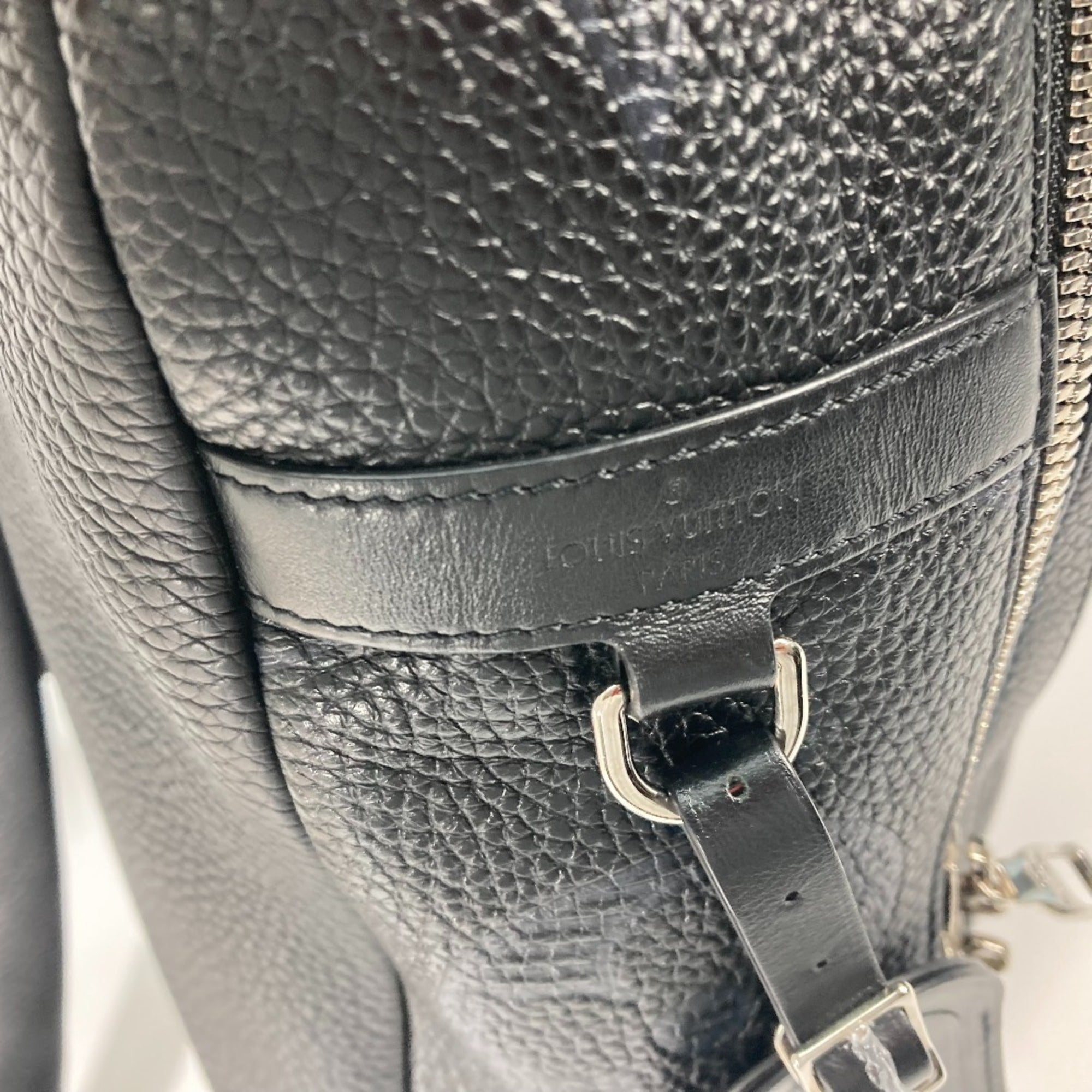 Louis Vuitton Black Leather Backpack (Pre-Owned)