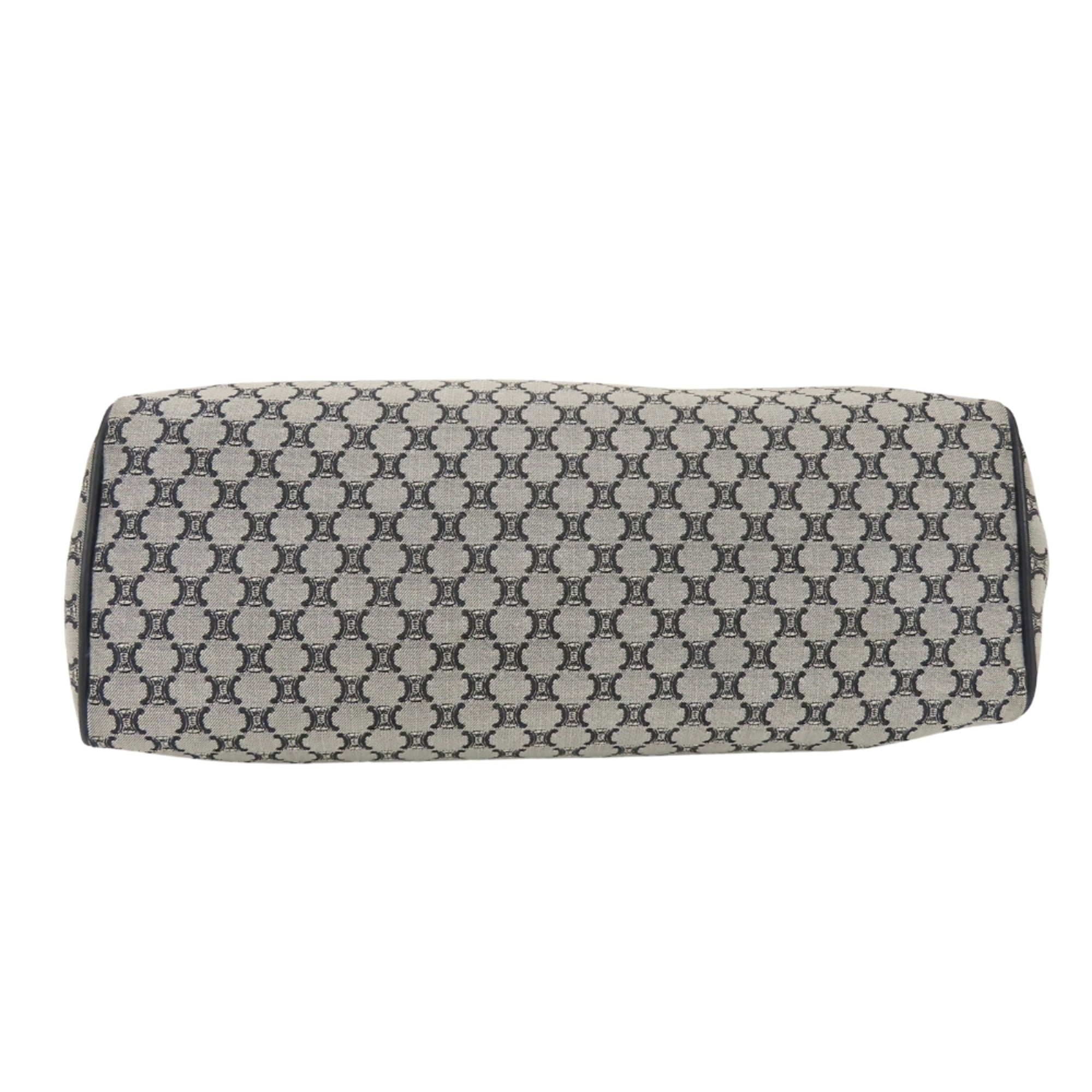 Celine Macadam Black Gray Tote Bag (Pre-Owned)