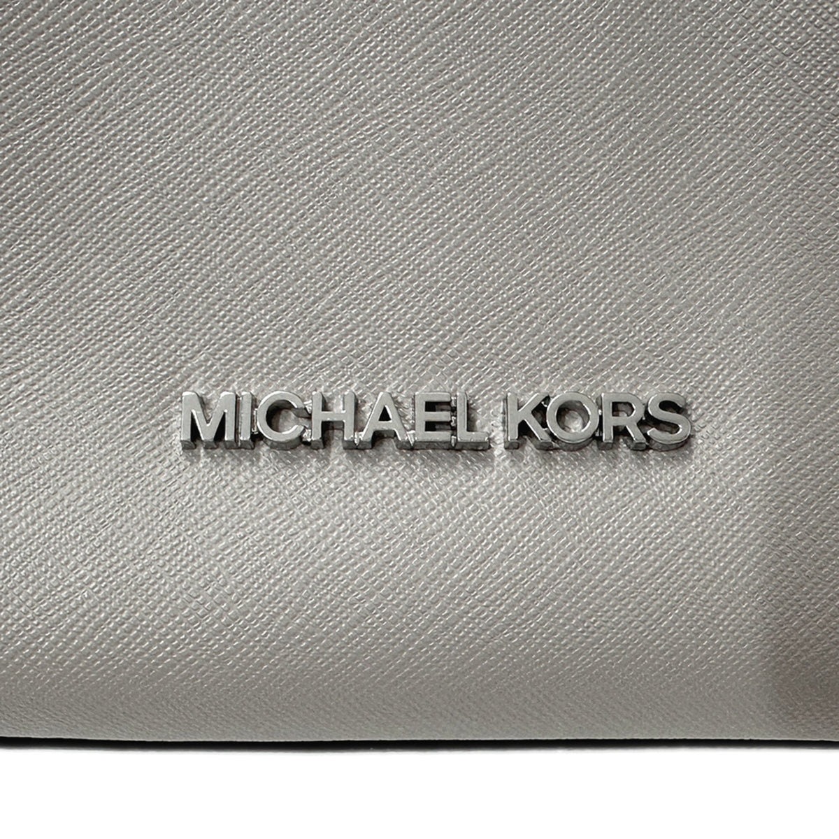 Michael Kors Gray White Leather Handbag Shoulder Bag (Pre-Owned)