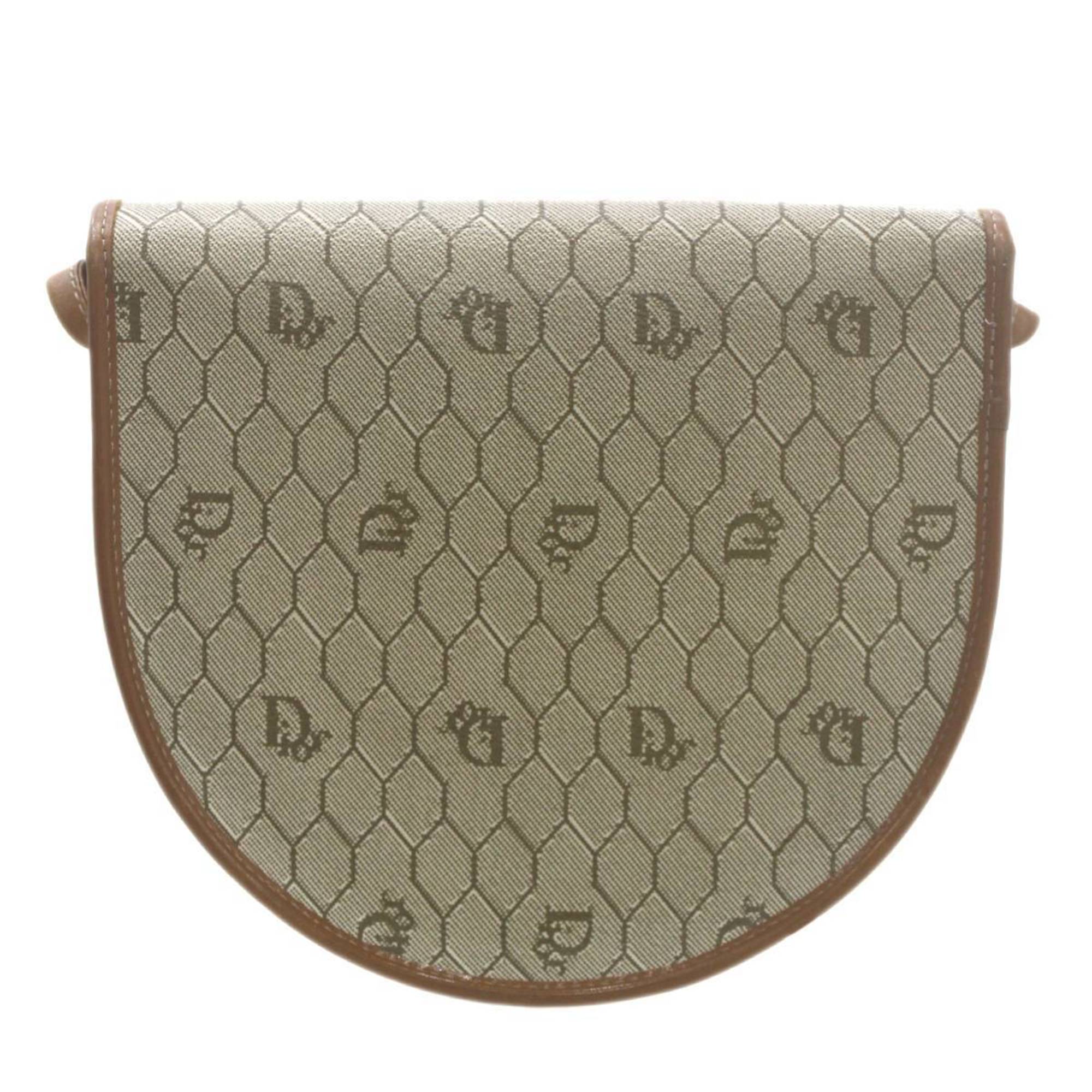 Christian Dior Beige Pvc Leather Shoulder Bag (Pre-Owned)