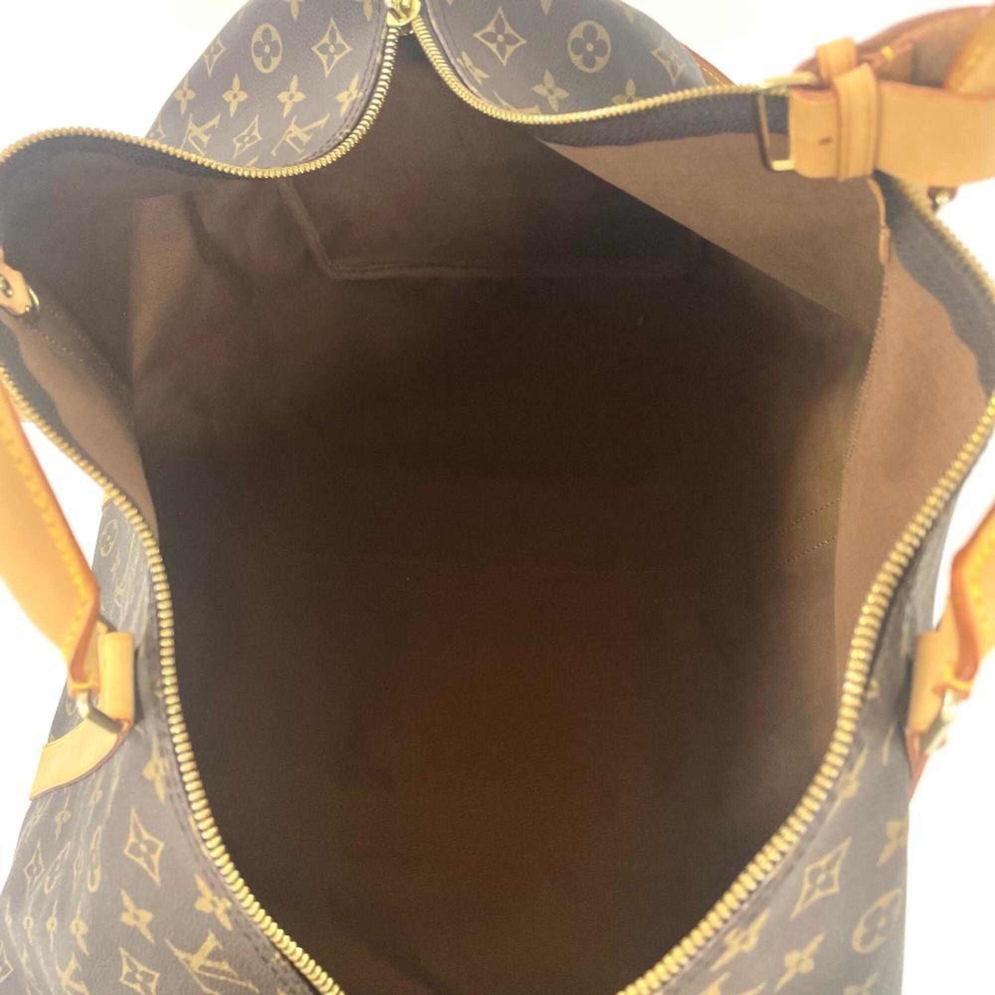 Louis Vuitton Brown Monogram Leather Boston Bag (Pre-Owned)