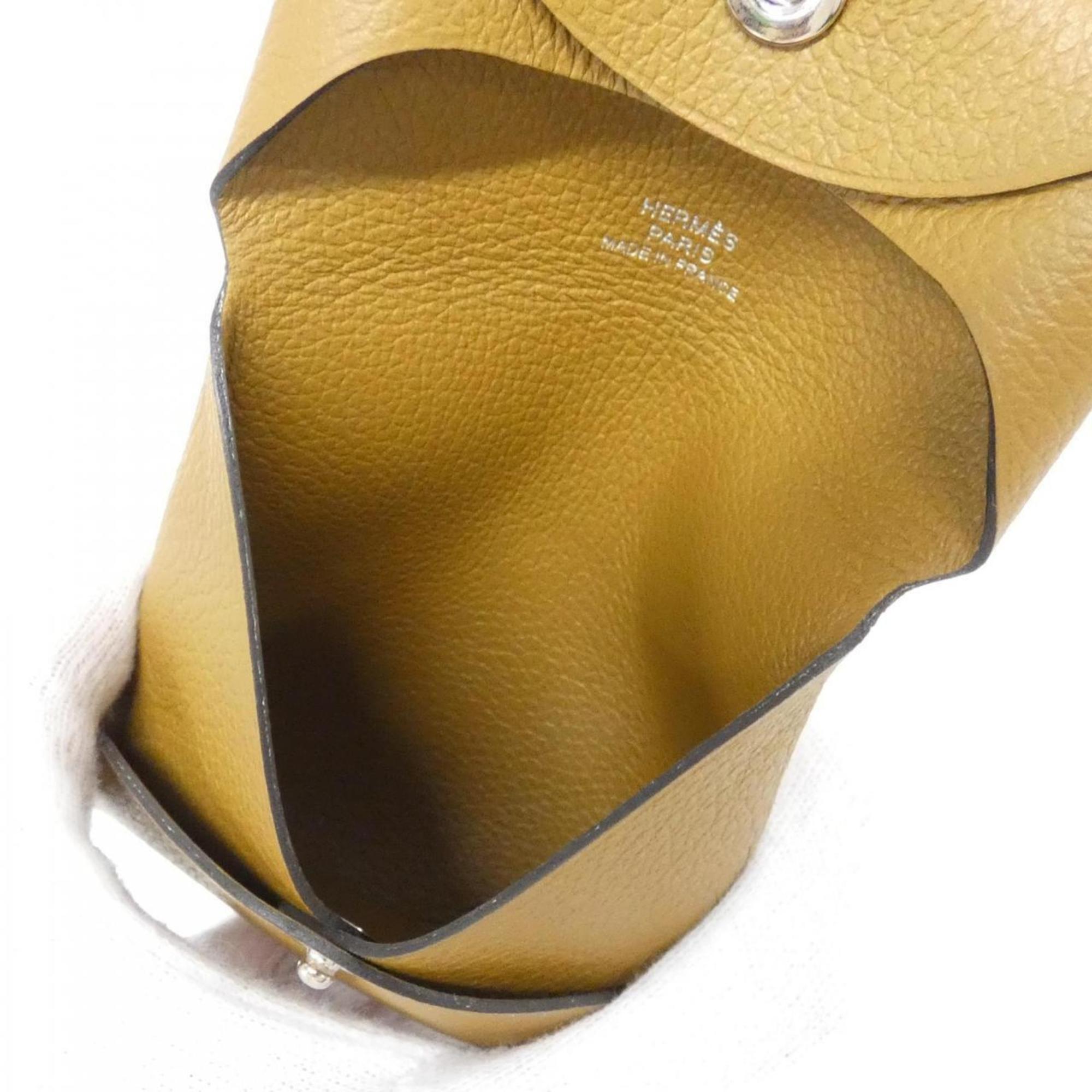 Hermes Bastia Bronze Coin Purse/Coin Case (Pre-Owned)