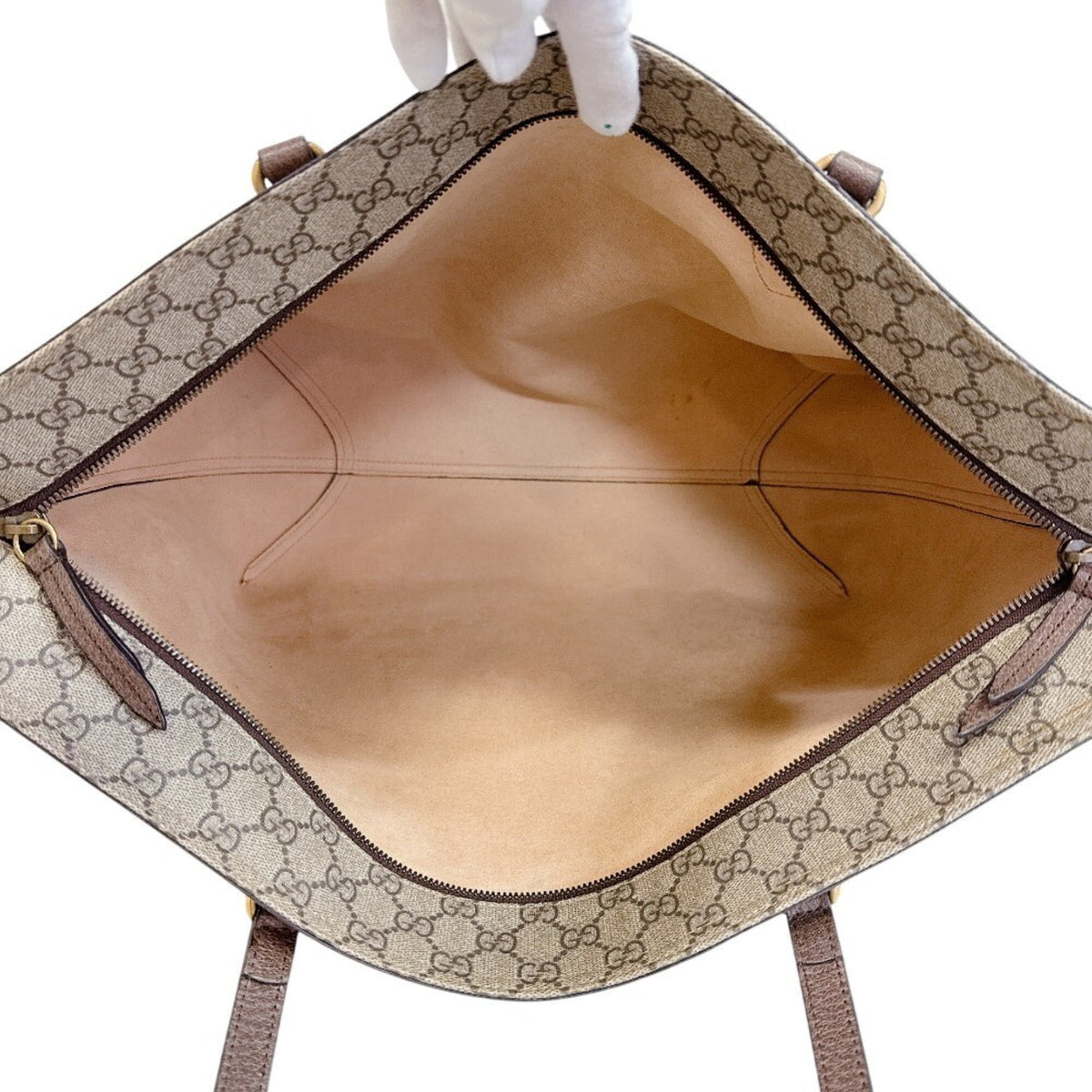 Gucci Brown Gg Supreme Tote Bag (Pre-Owned)