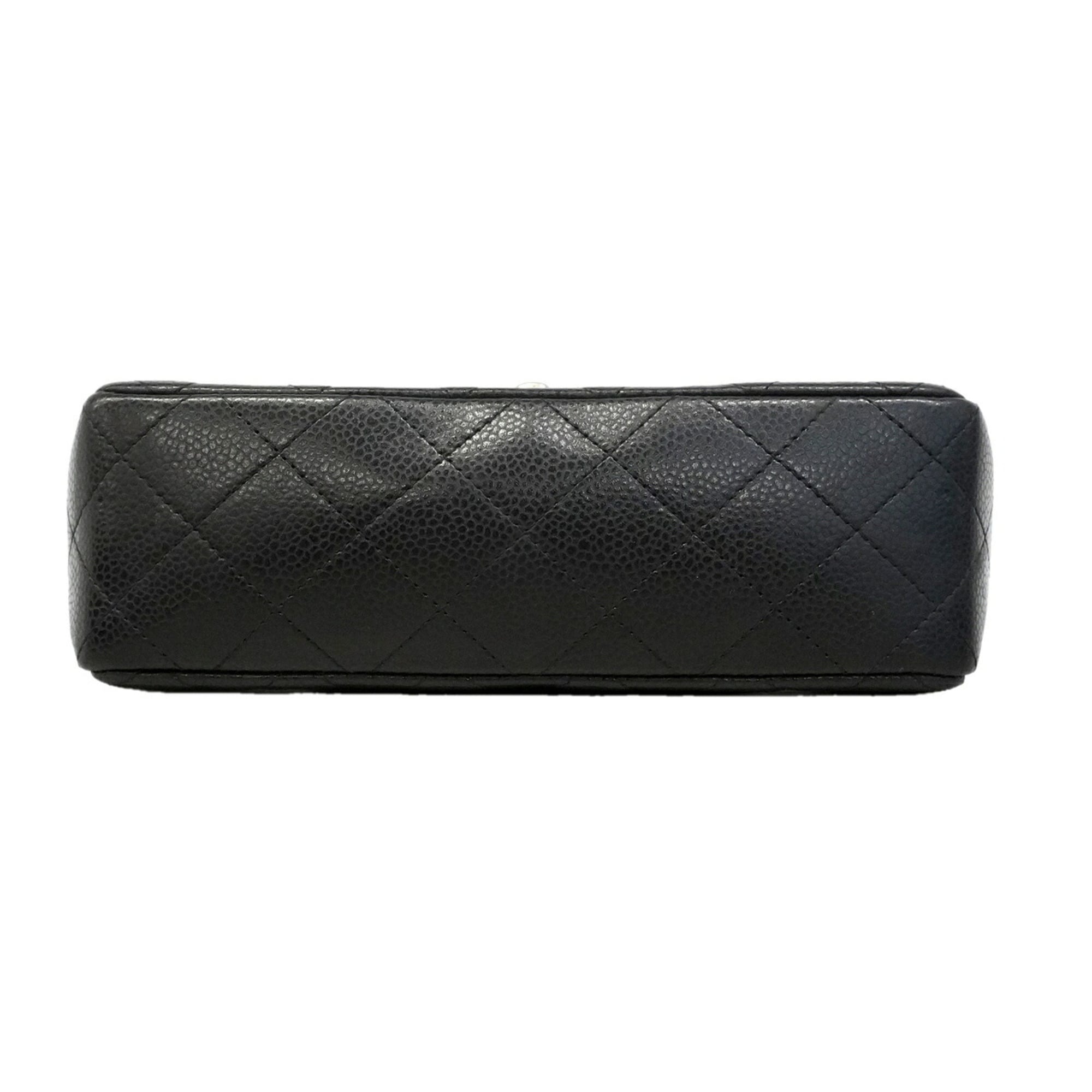 Chanel Black Grained Calfskin Shoulder Bag (Pre-Owned)