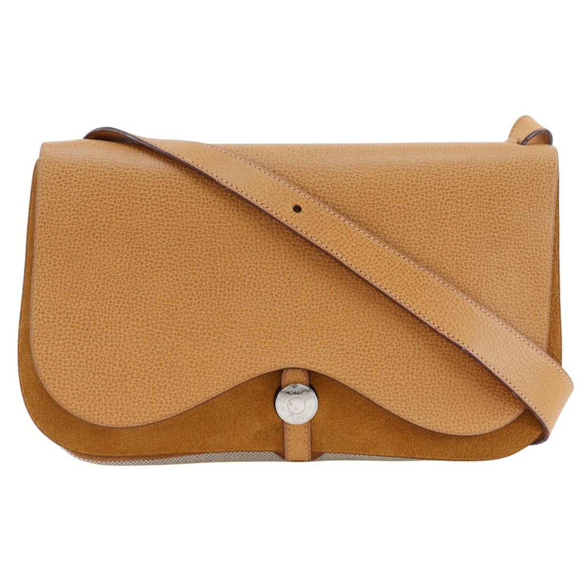 Hermes Brown Toile H Shoulder Bag (Pre-Owned)