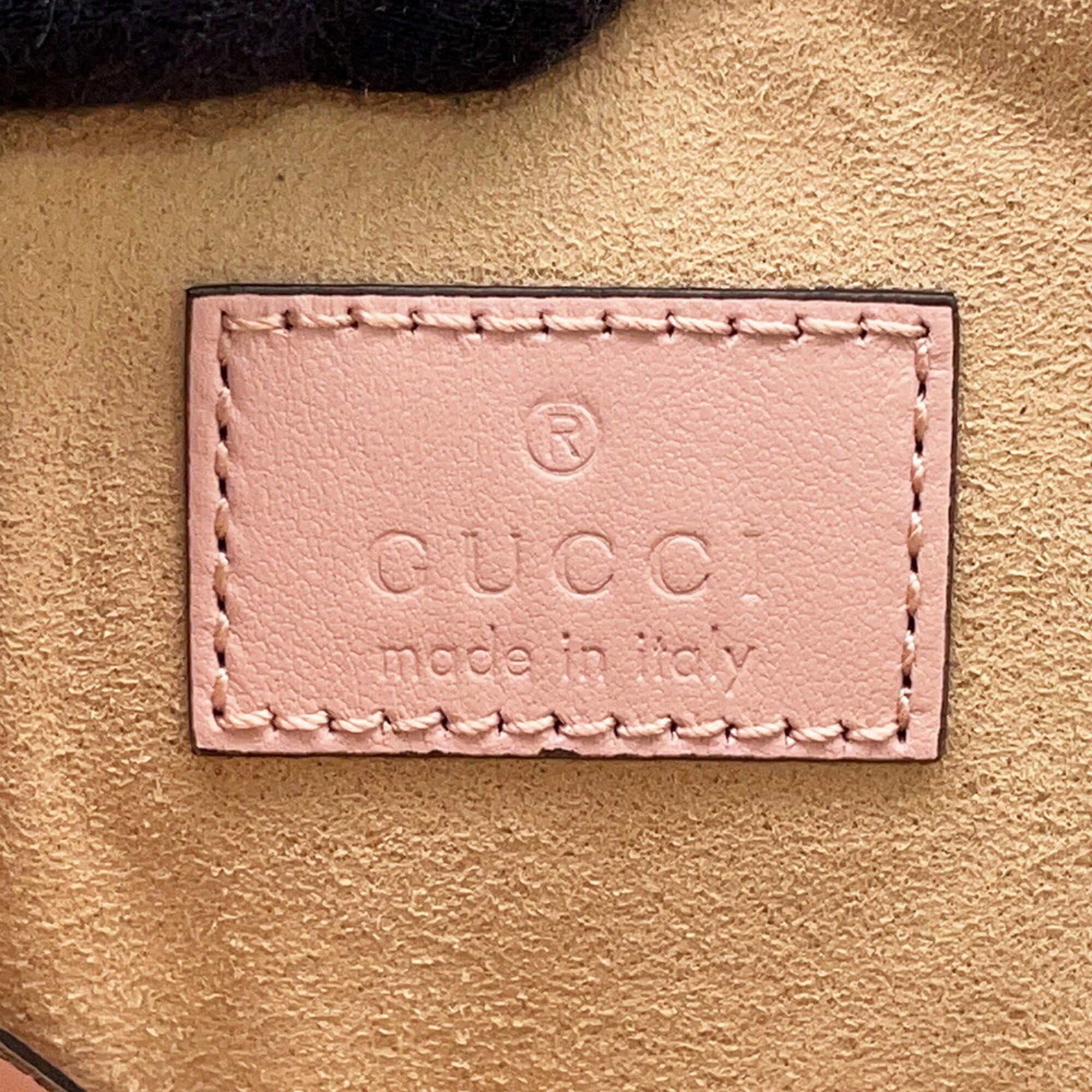 Gucci Pink Leather Coin Purse/Coin Case (Pre-Owned)