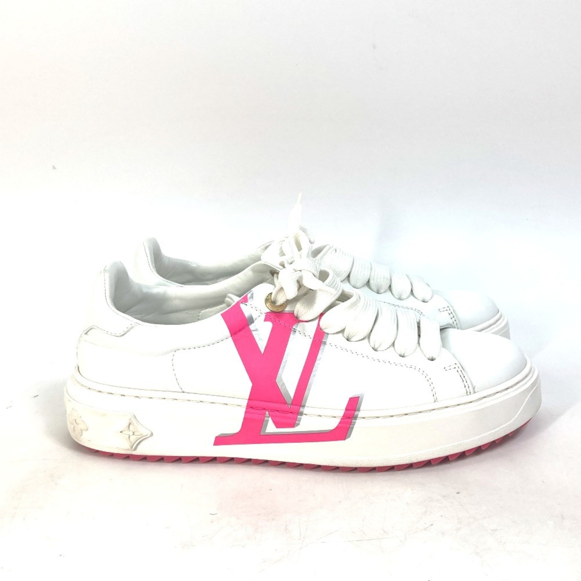 Louis Vuitton Pink White Sneakers (Pre-Owned)