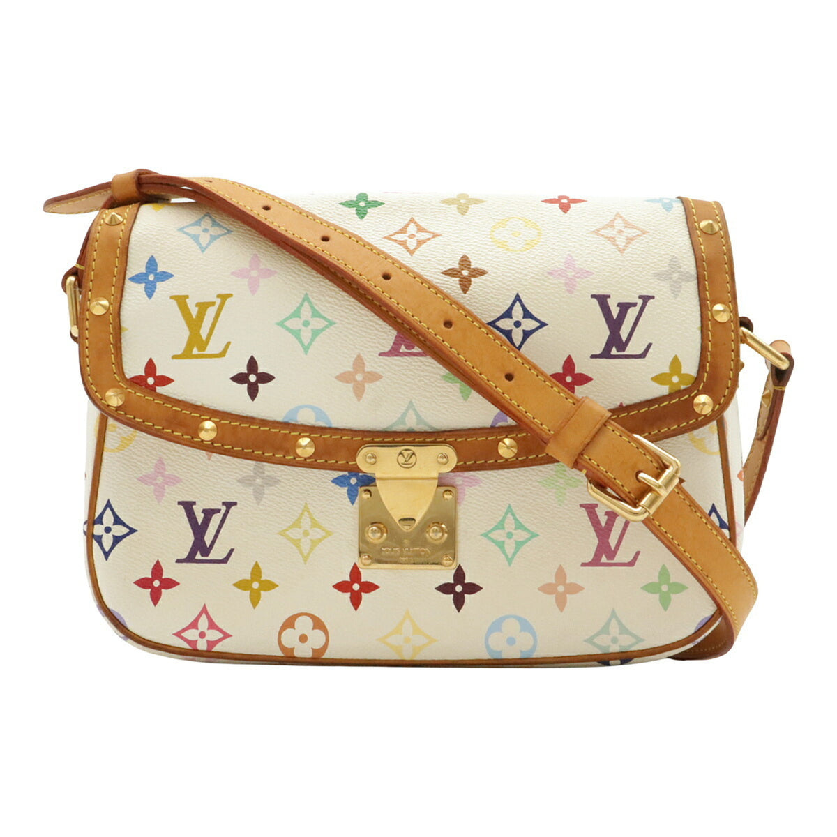 Louis Vuitton Blanc Monogram Canvas Shoulder Bag (Pre-Owned)