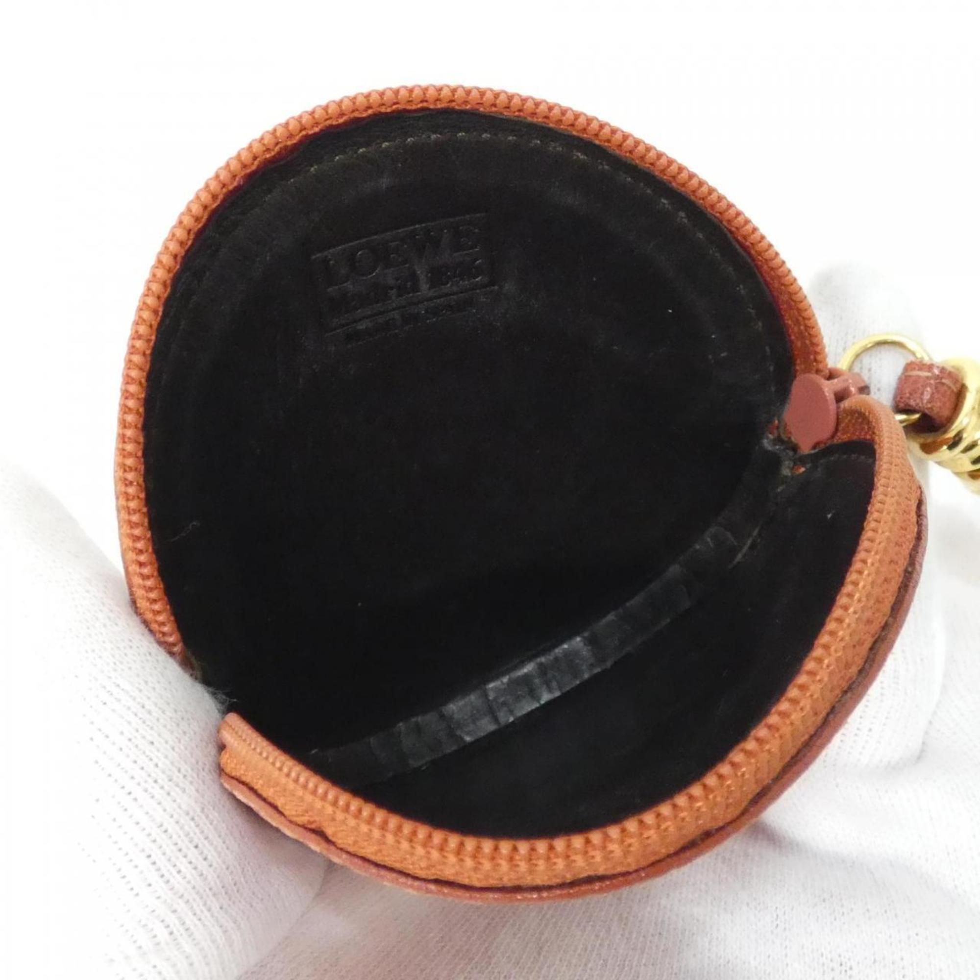 Loewe Brown Leather Coin Purse/Coin Case (Pre-Owned)