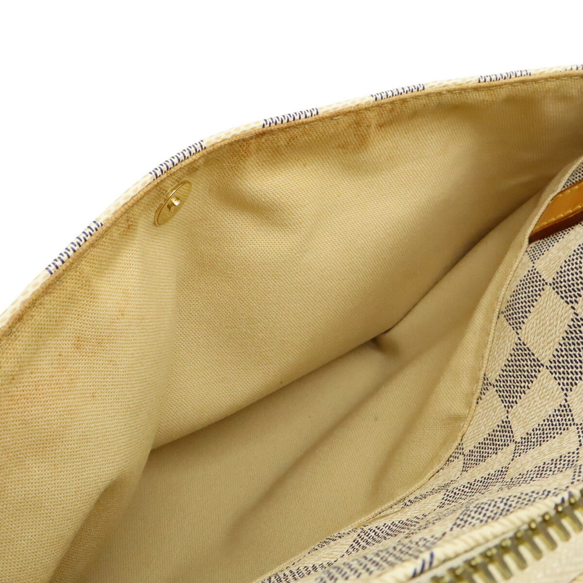 Louis Vuitton Damier Azur Ivory Damier Azur Canvas Pvc Shoulder Bag Tote Bag (Pre-Owned)