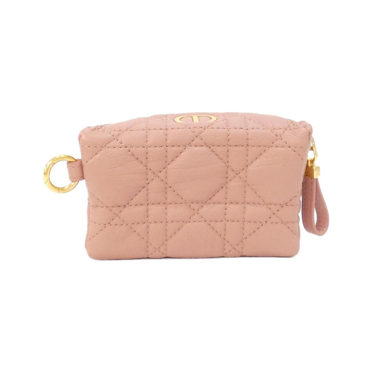 Christian Dior Pink Leather Handbag Pouch (Pre-Owned)