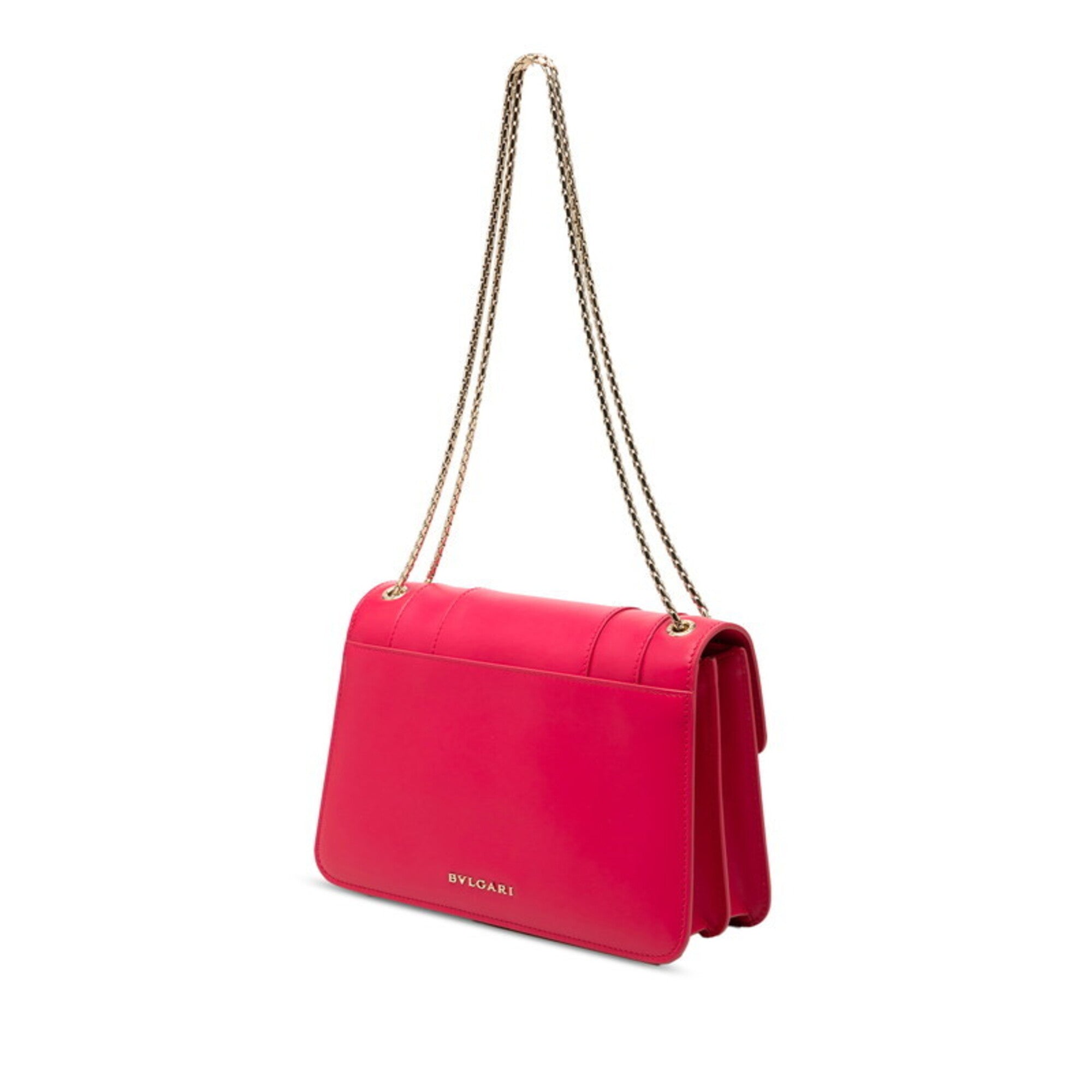 Bvlgari Pink Leather Shoulder Bag (Pre-Owned)