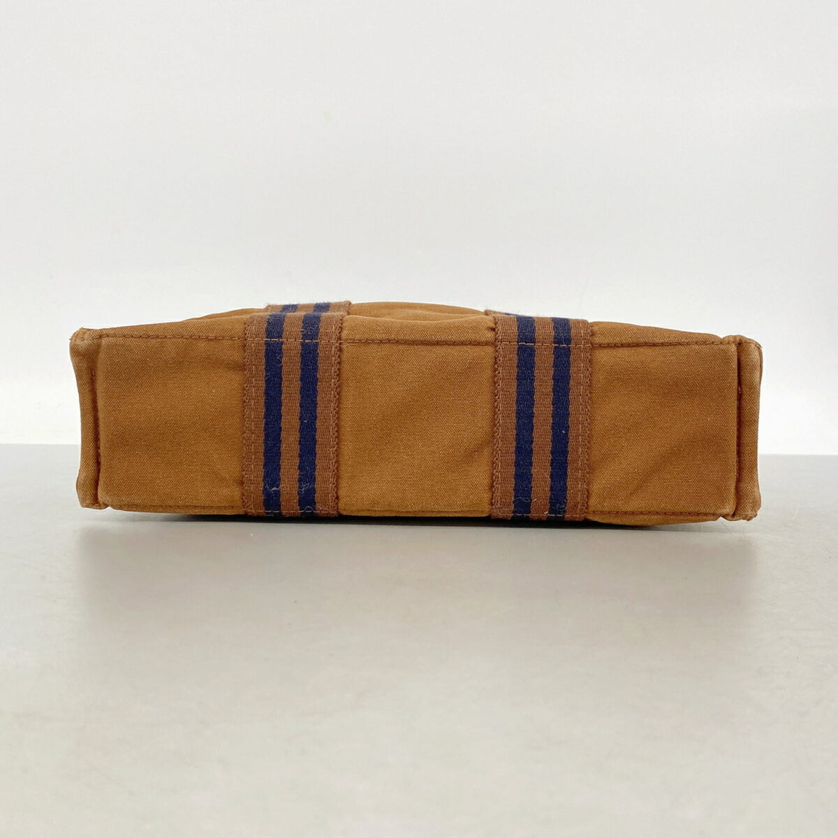 Hermes Brown Canvas Tote Bag (Pre-Owned)
