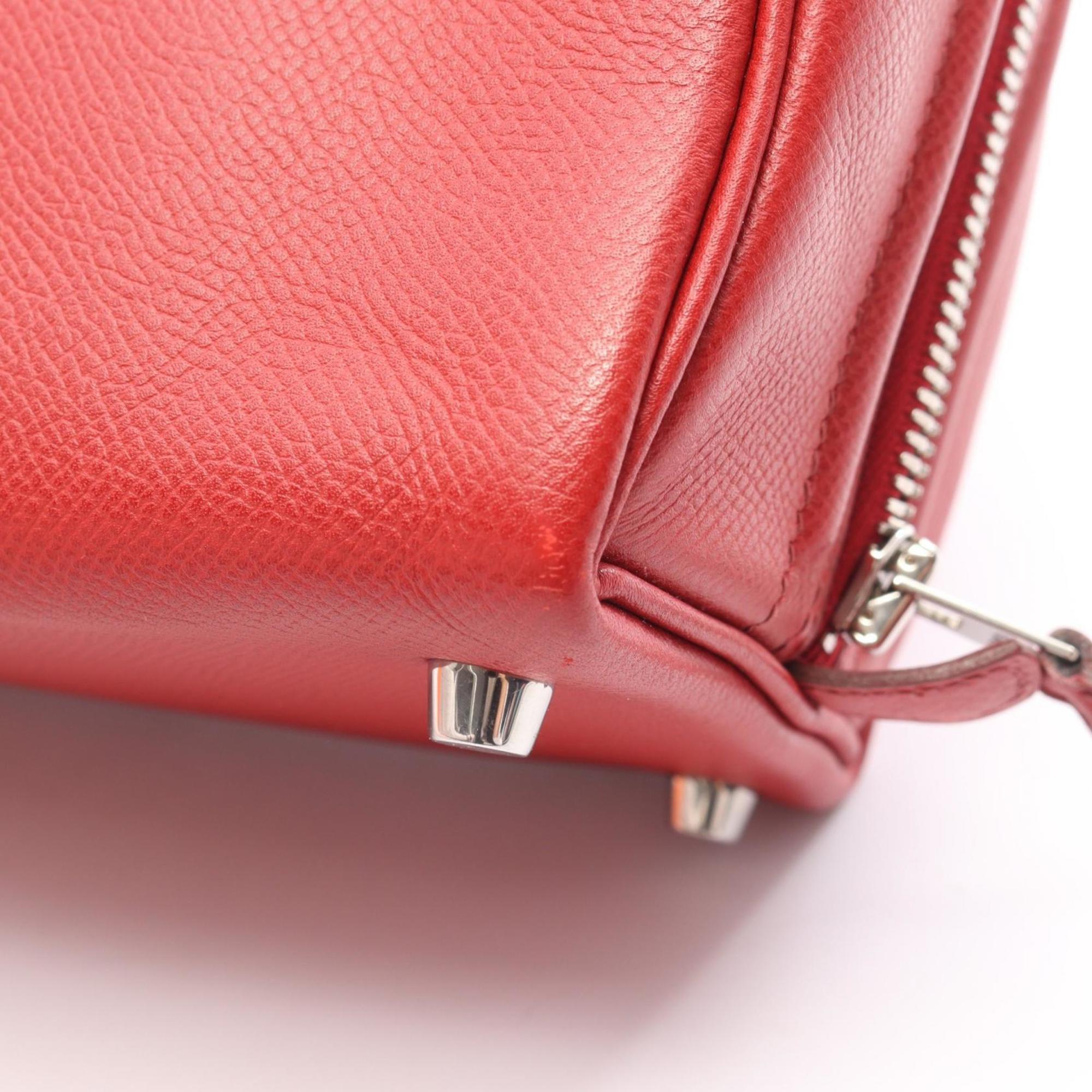 Hermes Red Color Epsom Leather Handbag (Pre-Owned)