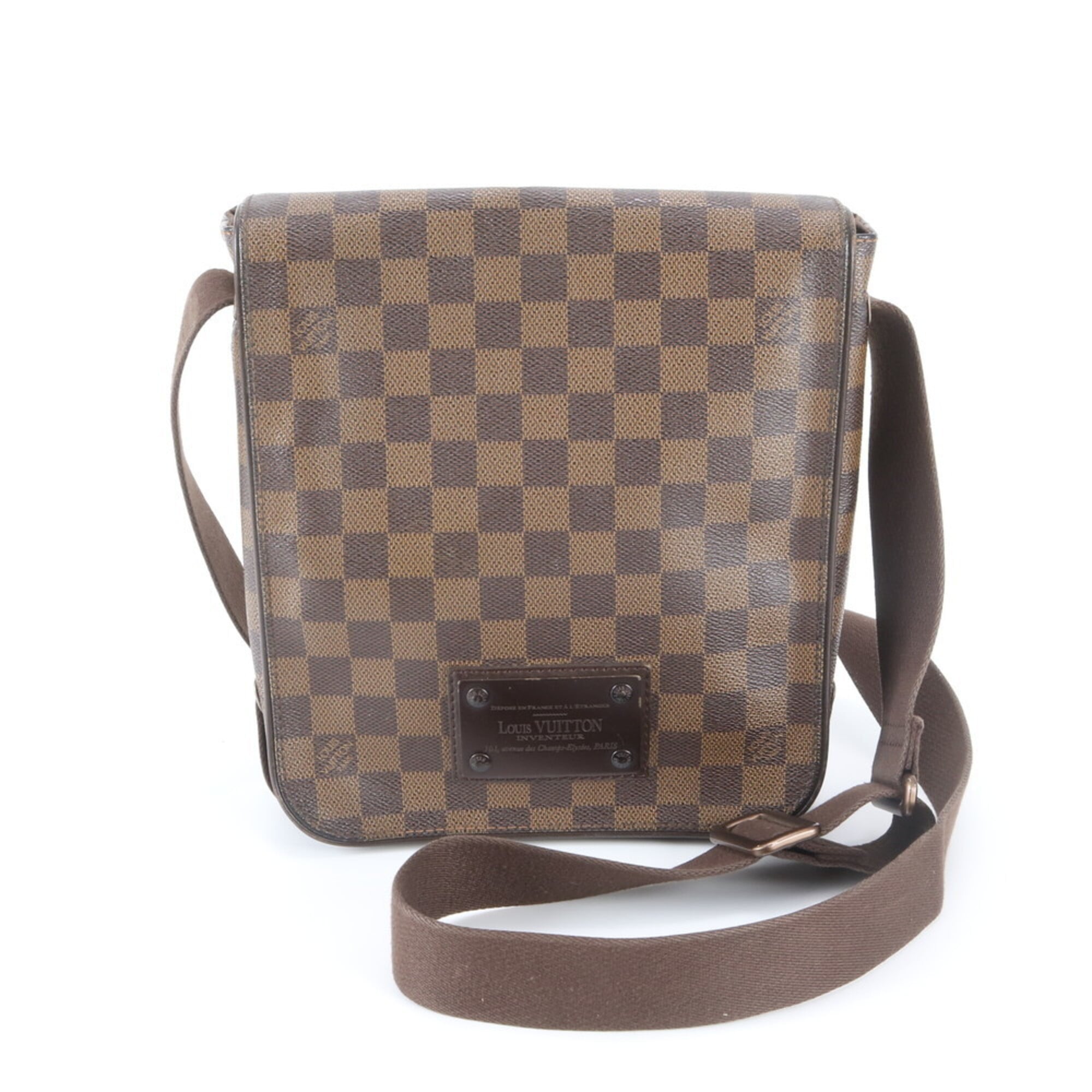Louis Vuitton Brown Damier Canvas Coated Canvas Leather Shoulder Bag (Pre-Owned)