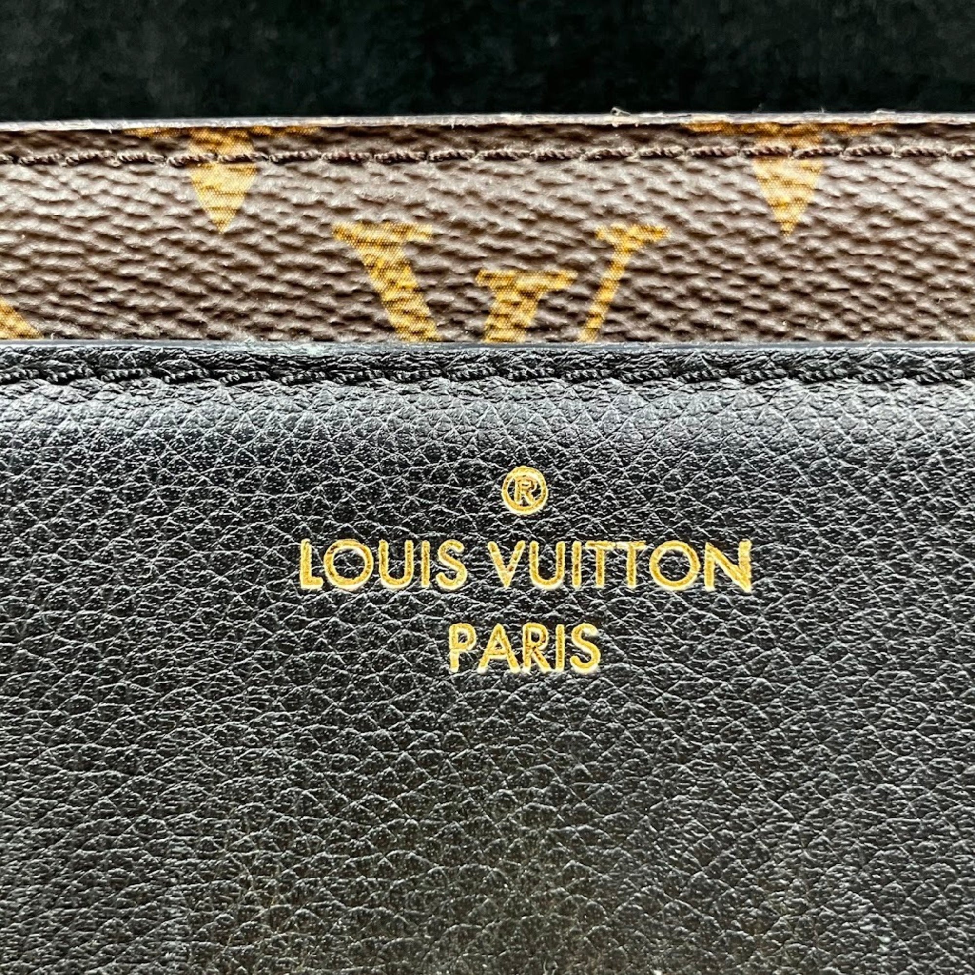 Louis Vuitton Monogram Black Brown Pvc Shoulder Bag (Pre-Owned)