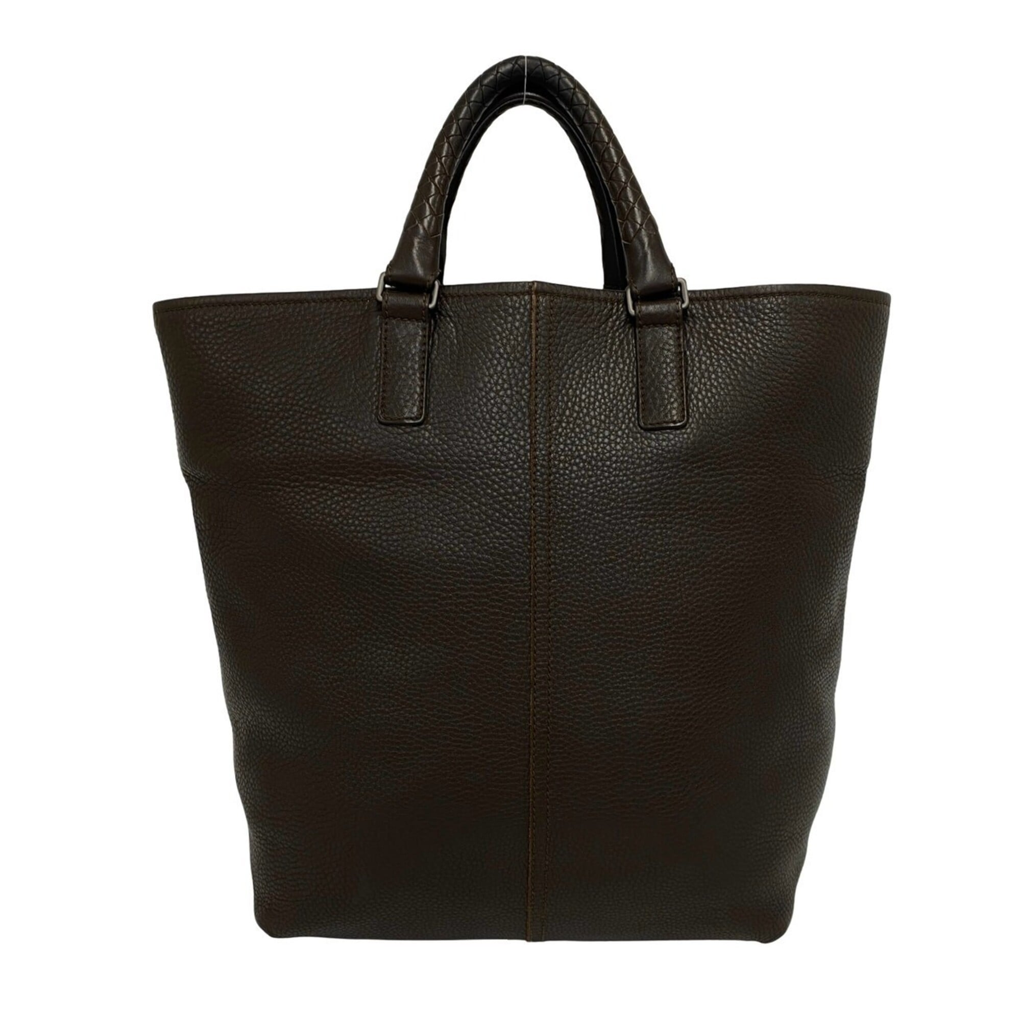Bottega Veneta Brown Leather Handbag Tote Bag (Pre-Owned)