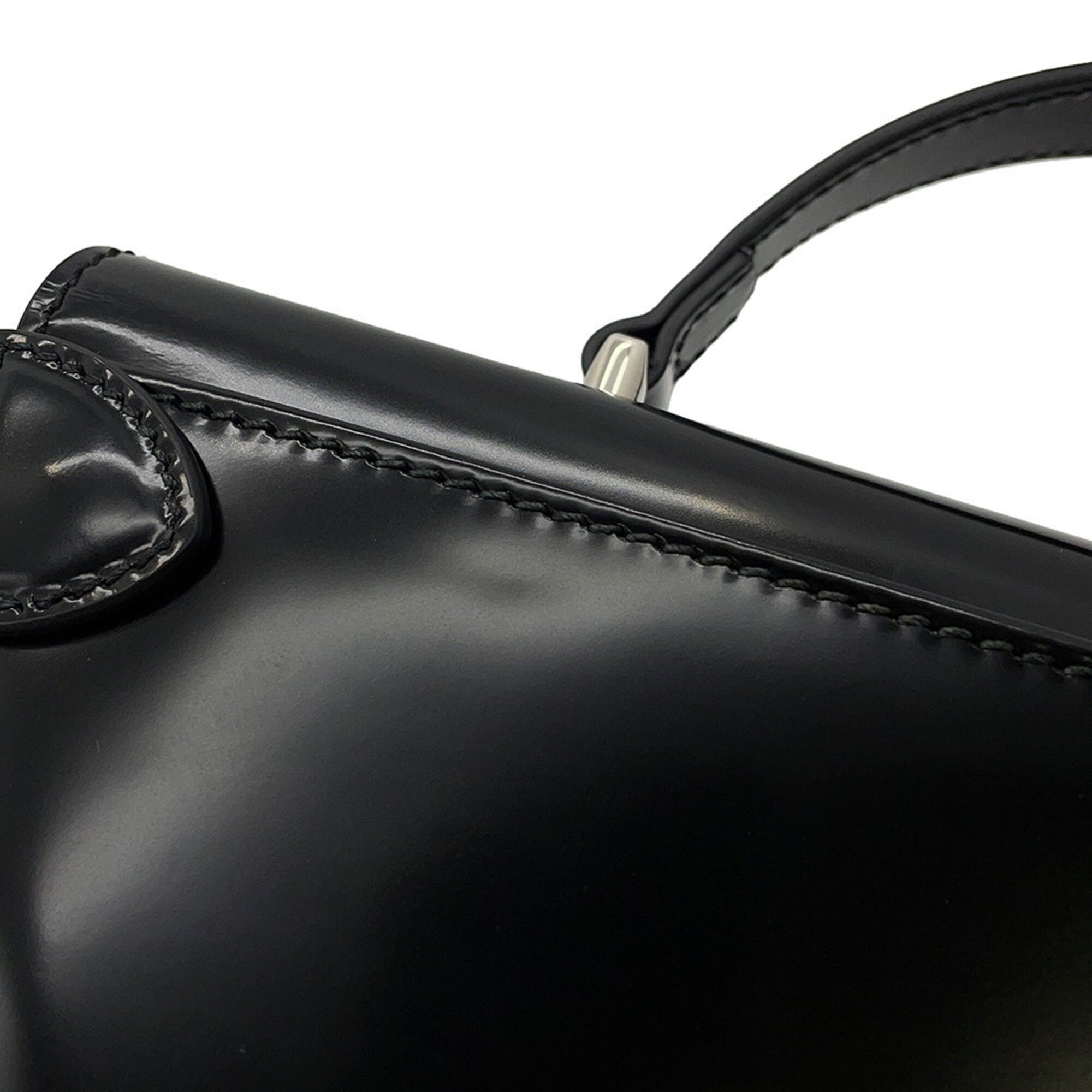 Gucci Black Leather Handbag Shoulder Bag (Pre-Owned)