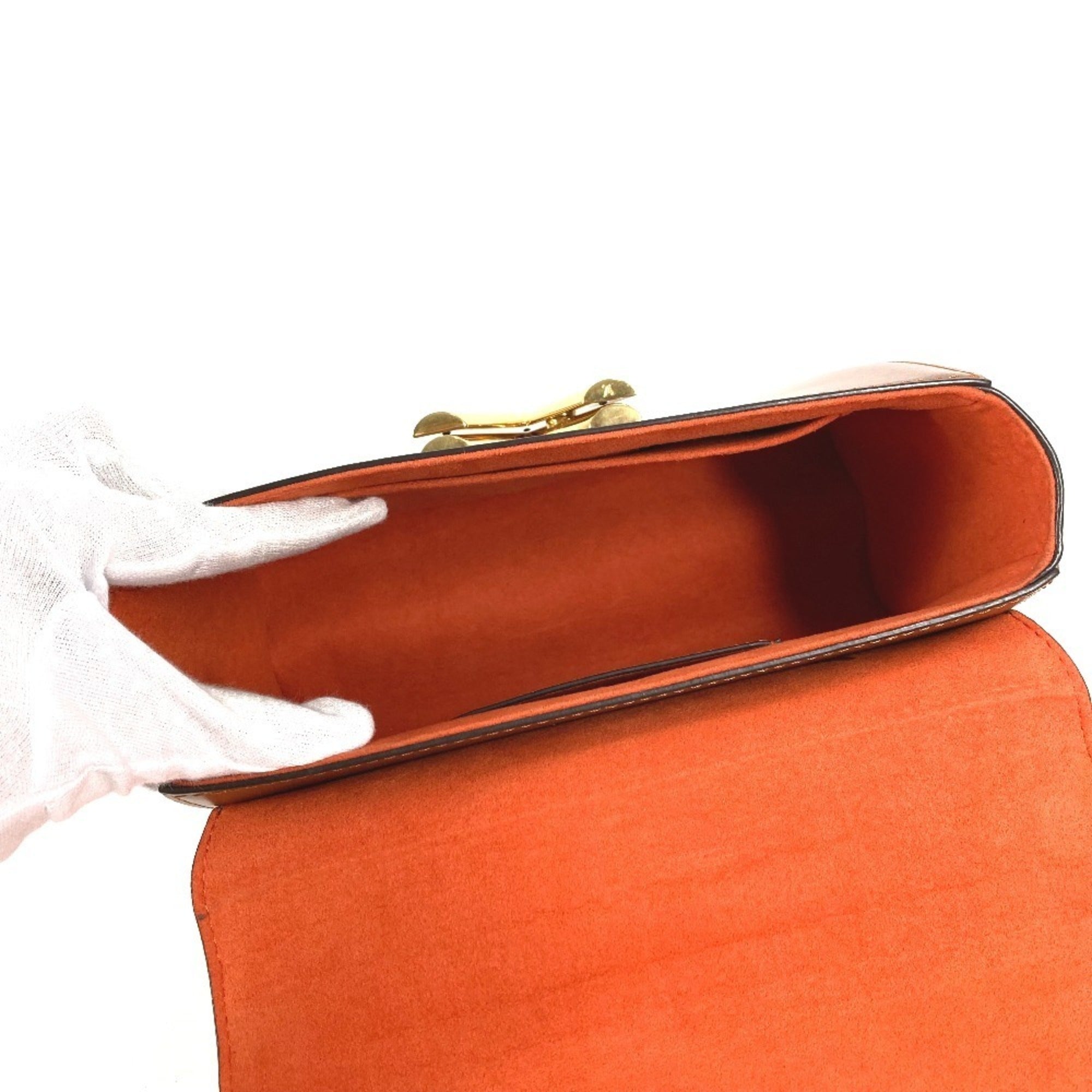 Louis Vuitton Brown Orange Monogram Canvas Shoulder Bag (Pre-Owned)