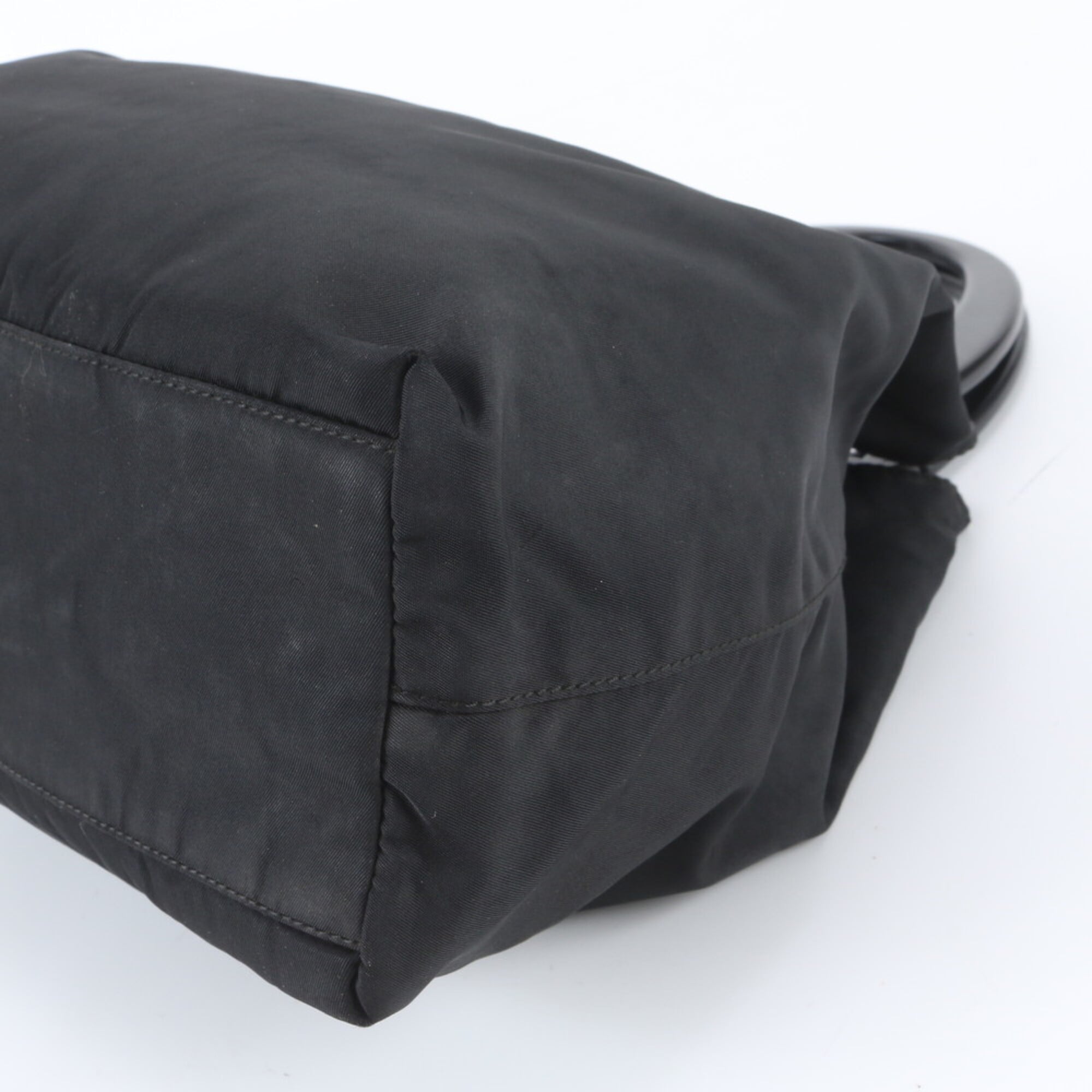 Prada Black Nylon Handbag Tote Bag (Pre-Owned)