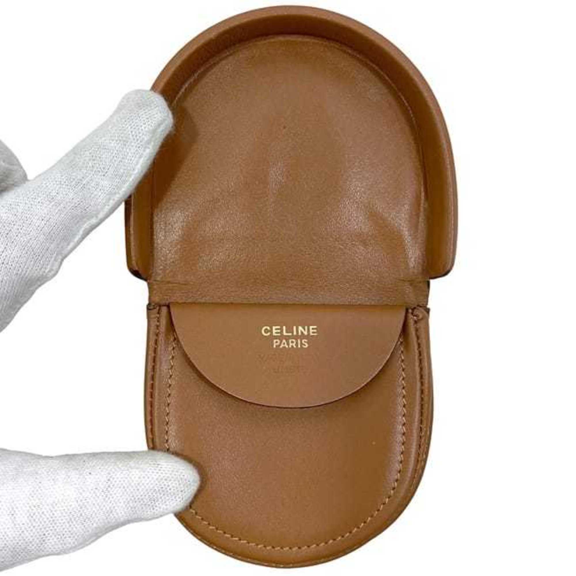 Celine Brown Pvc Leather Coin Purse/Coin Case (Pre-Owned)