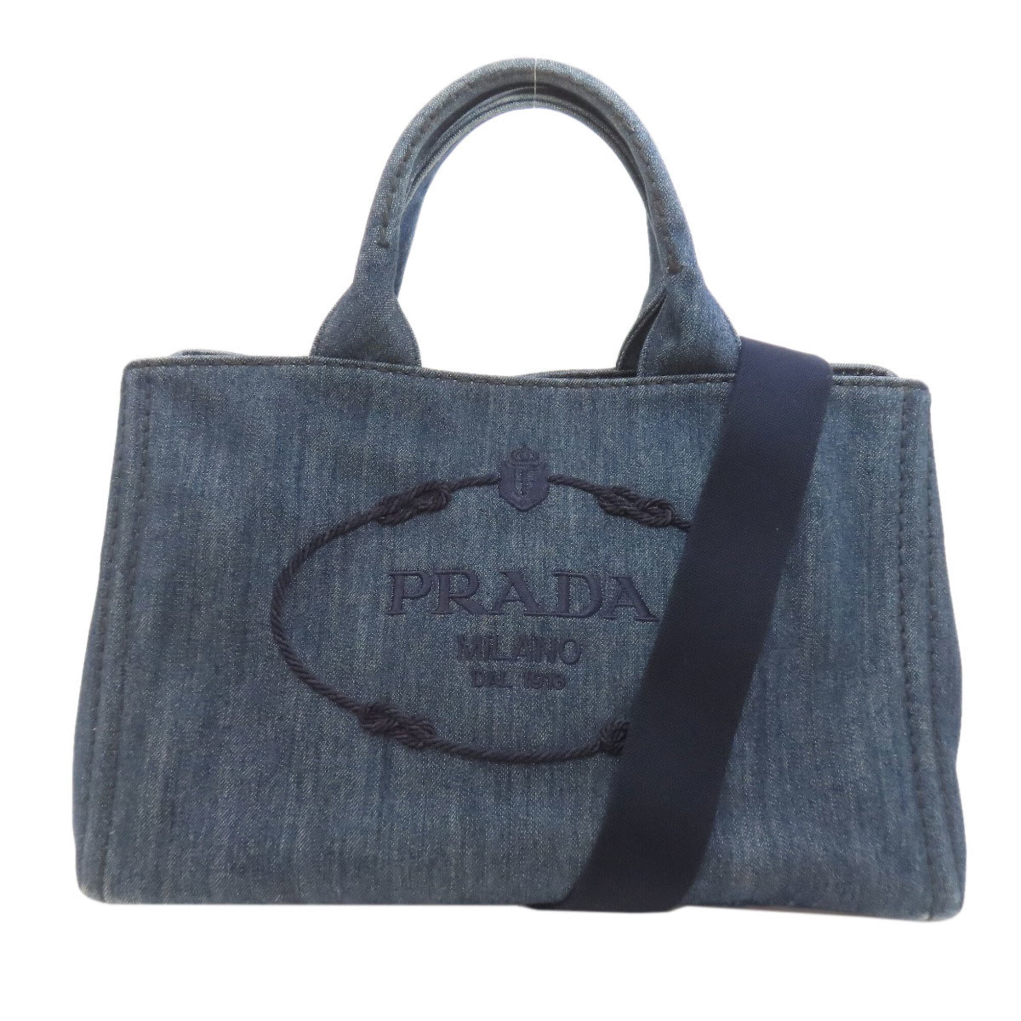 Prada Blue Denim Handbag (Pre-Owned)