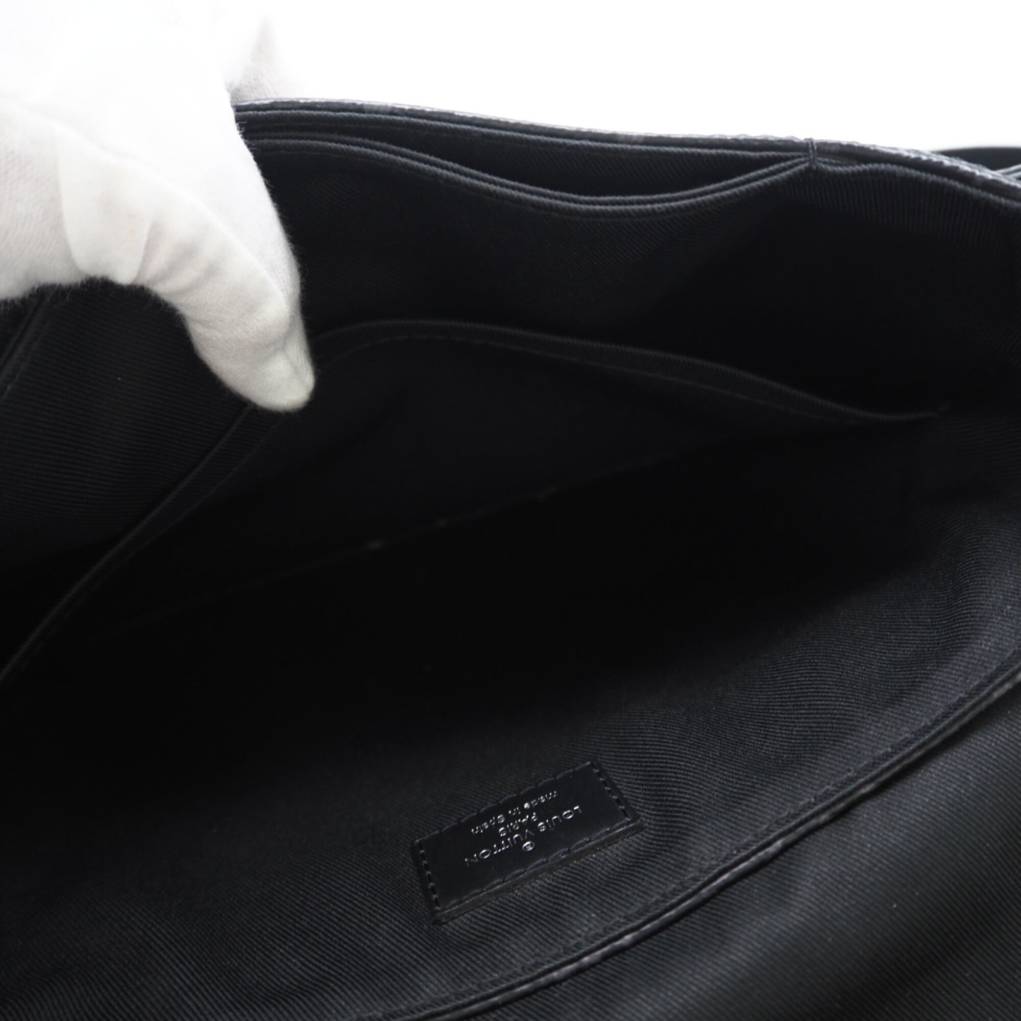Louis Vuitton Monogram Eclipse Black Gray Coated Canvas Shoulder Bag (Pre-Owned)