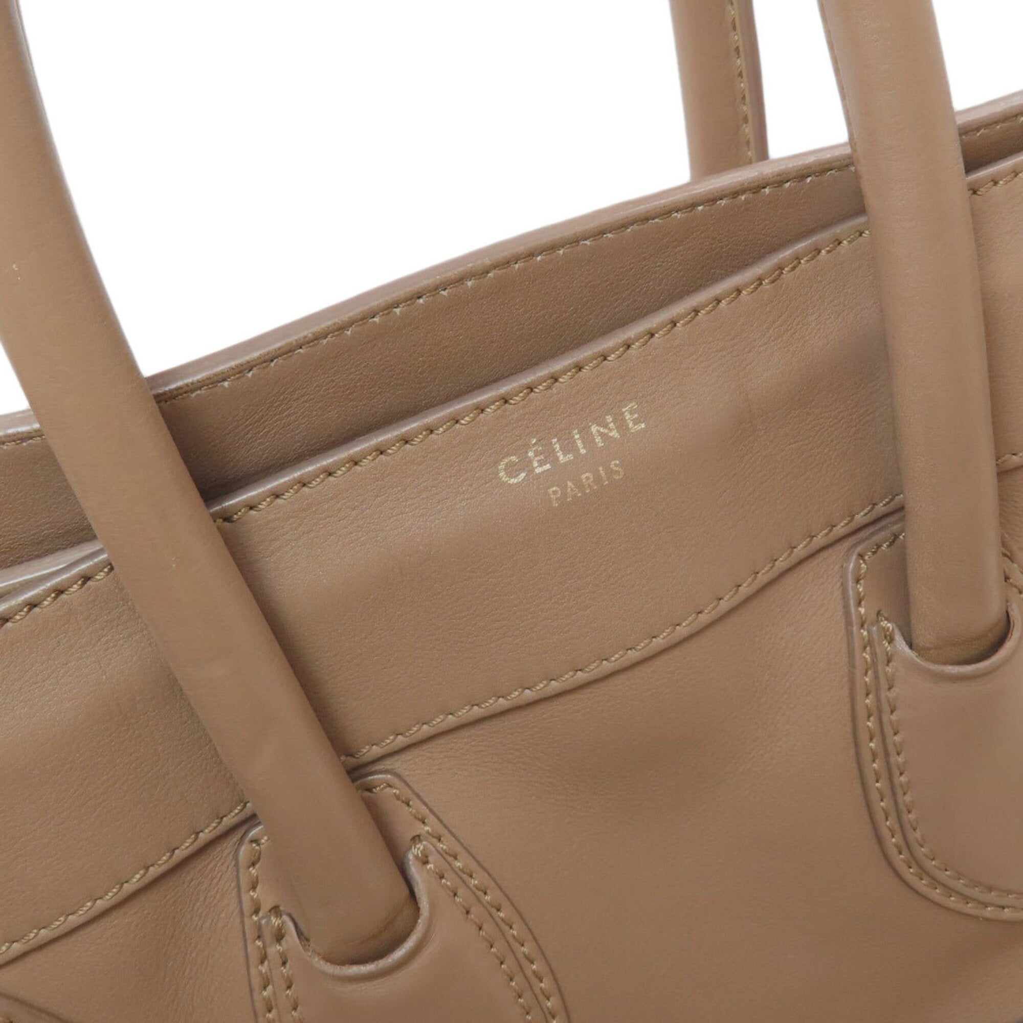 Celine Luggage Brown Leather Handbag (Pre-Owned)