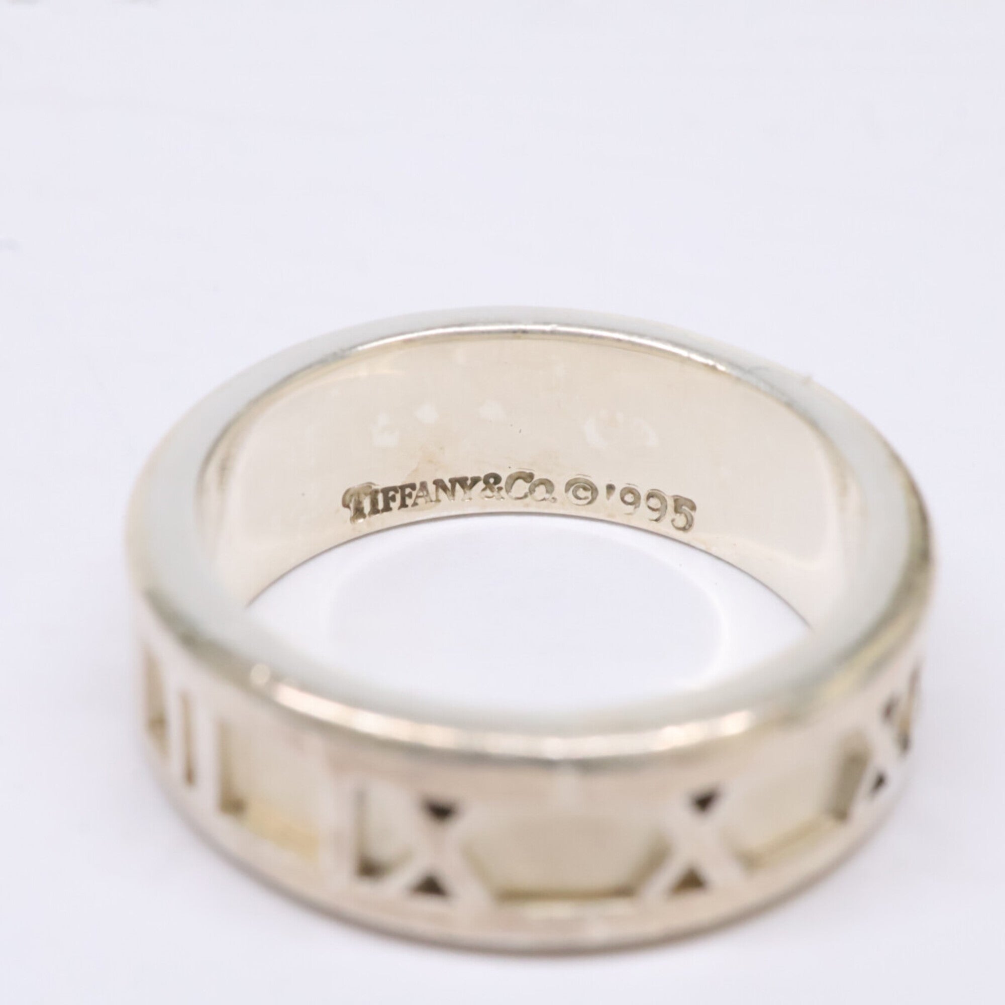 Tiffany Silver Silver 925 Band Ring (Pre-Owned)