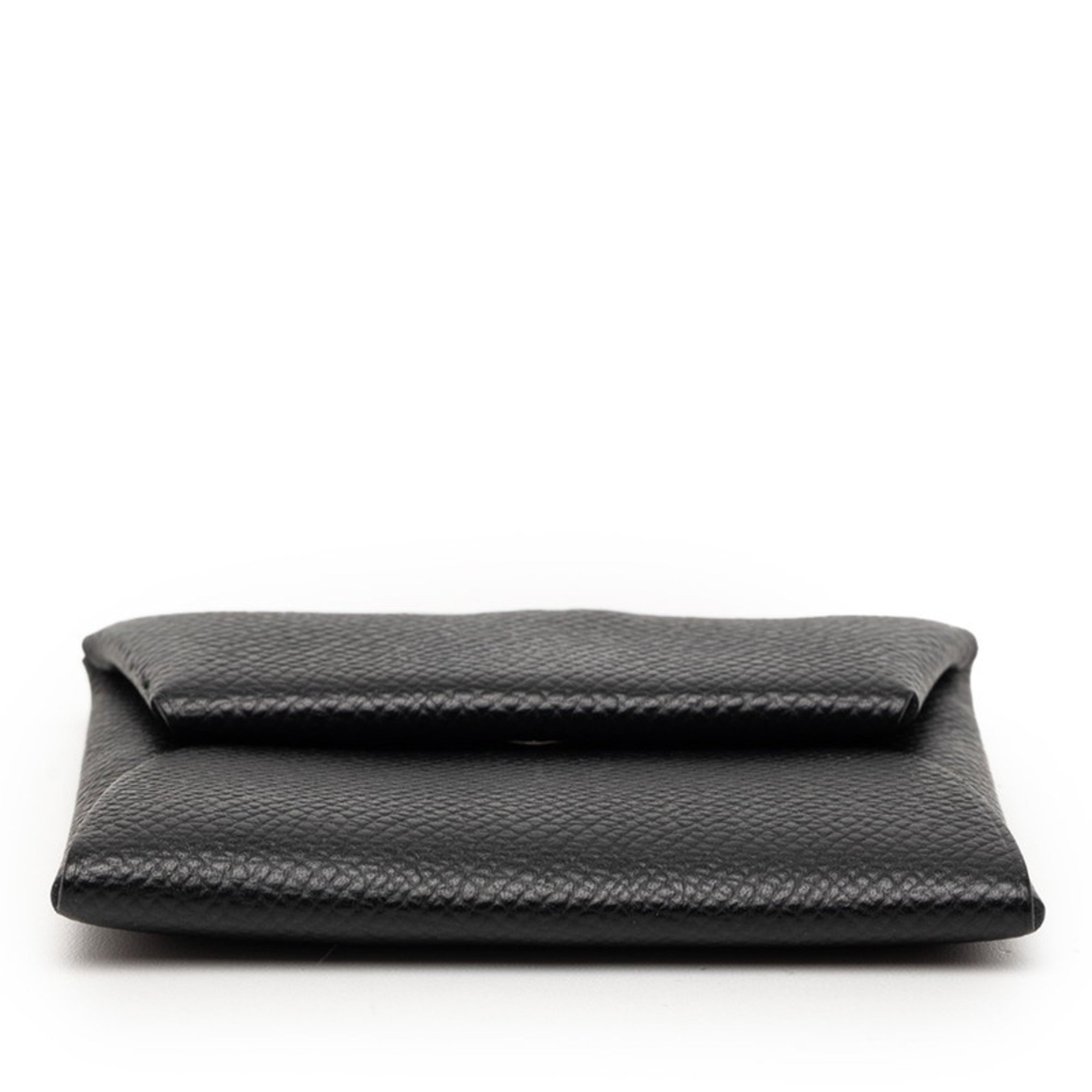 Hermes Bastia Black Epsom Leather Coin Purse/Coin Case (Pre-Owned)