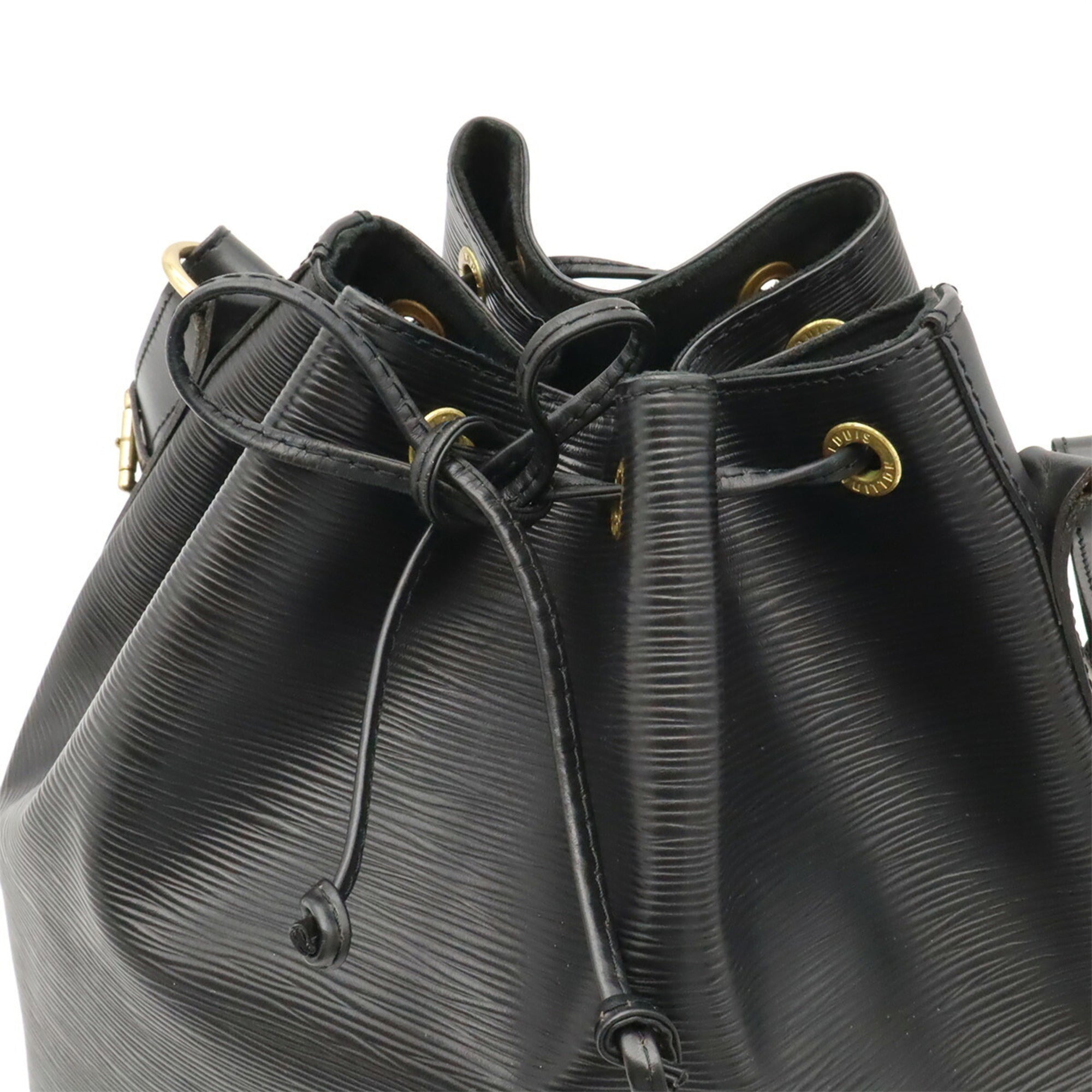 Louis Vuitton Black Noir Epi Leather Shoulder Bag (Pre-Owned)