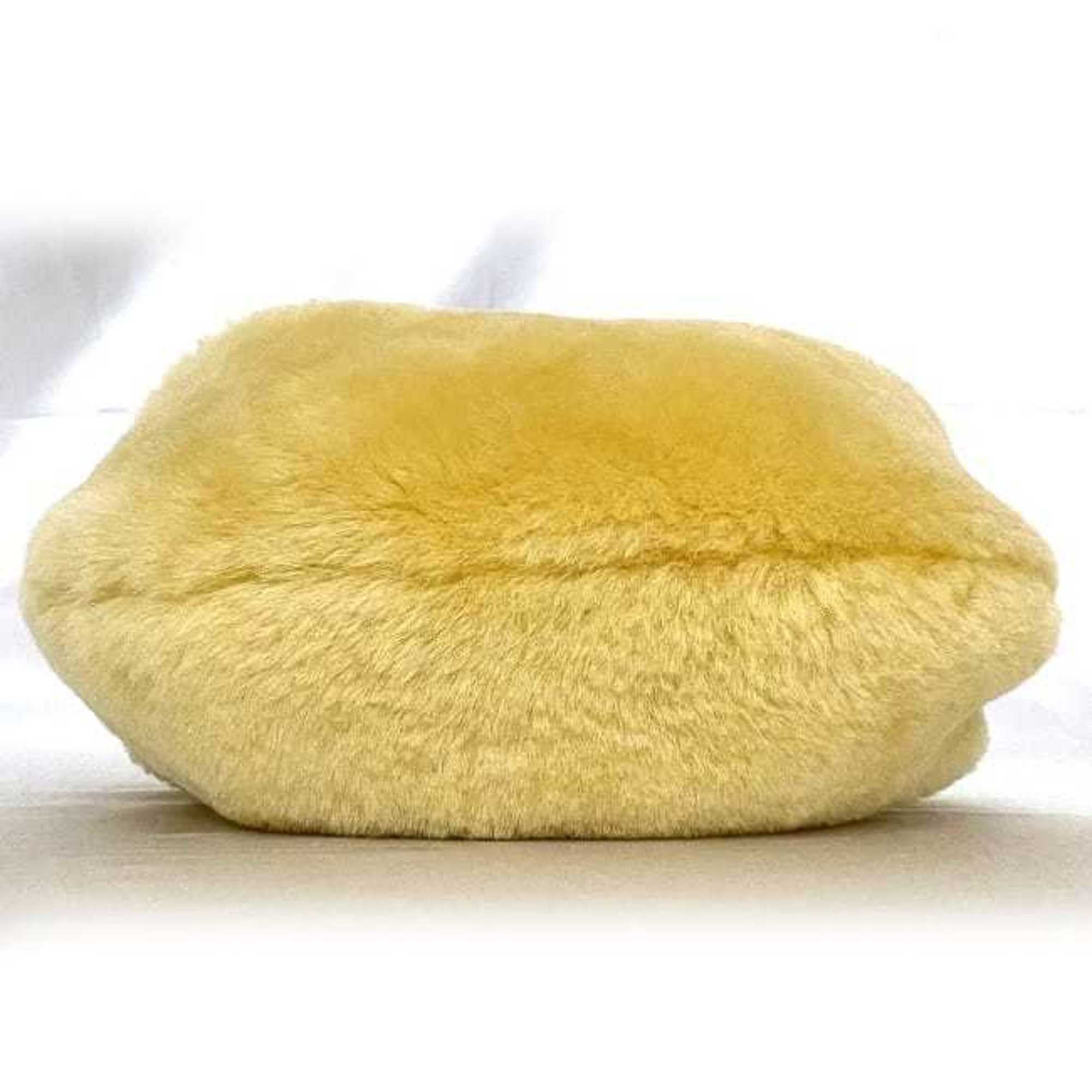 Bottega Veneta Beige Yellow Fur Handbag (Pre-Owned)