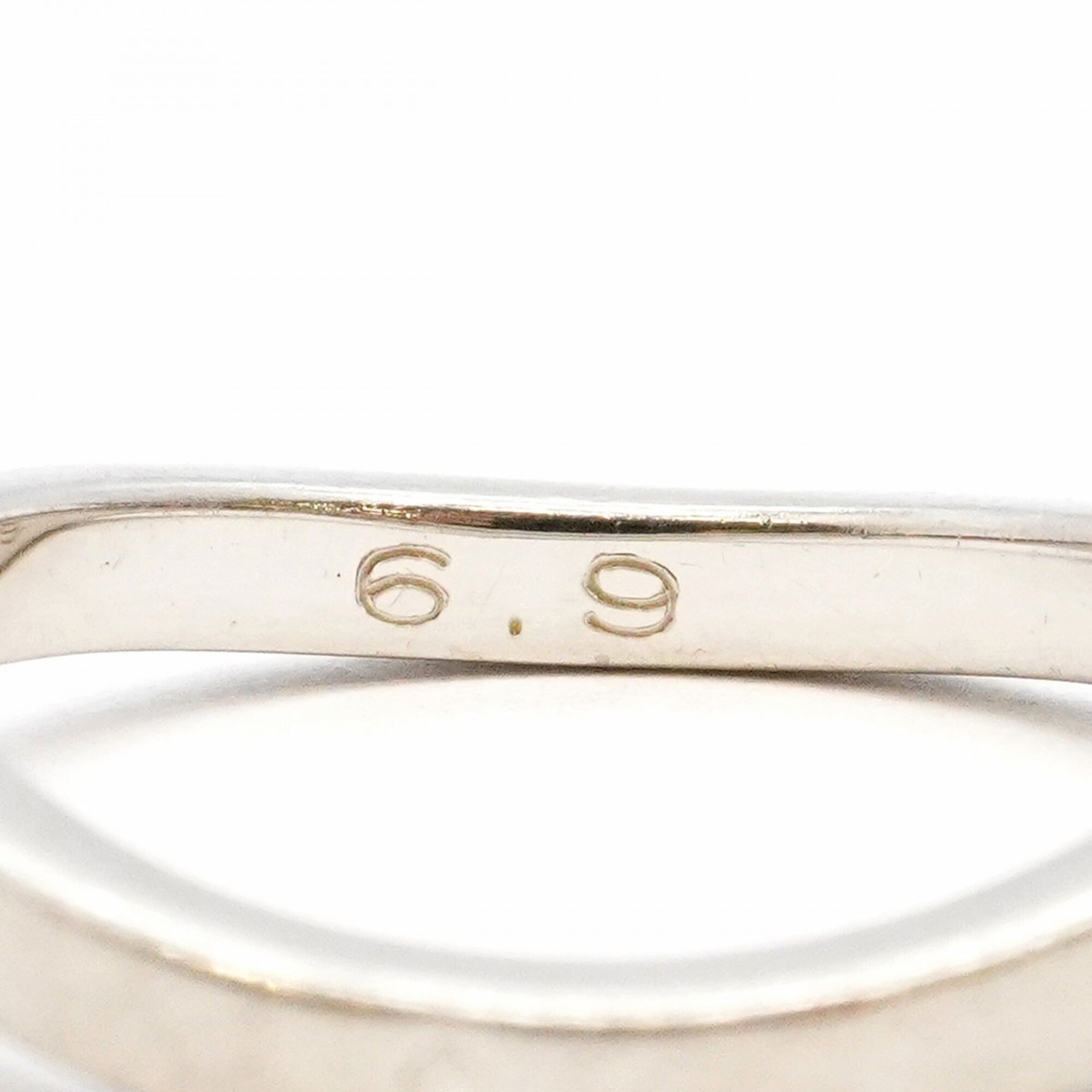 Chanel Platinum 950 Band Ring (Pre-Owned)