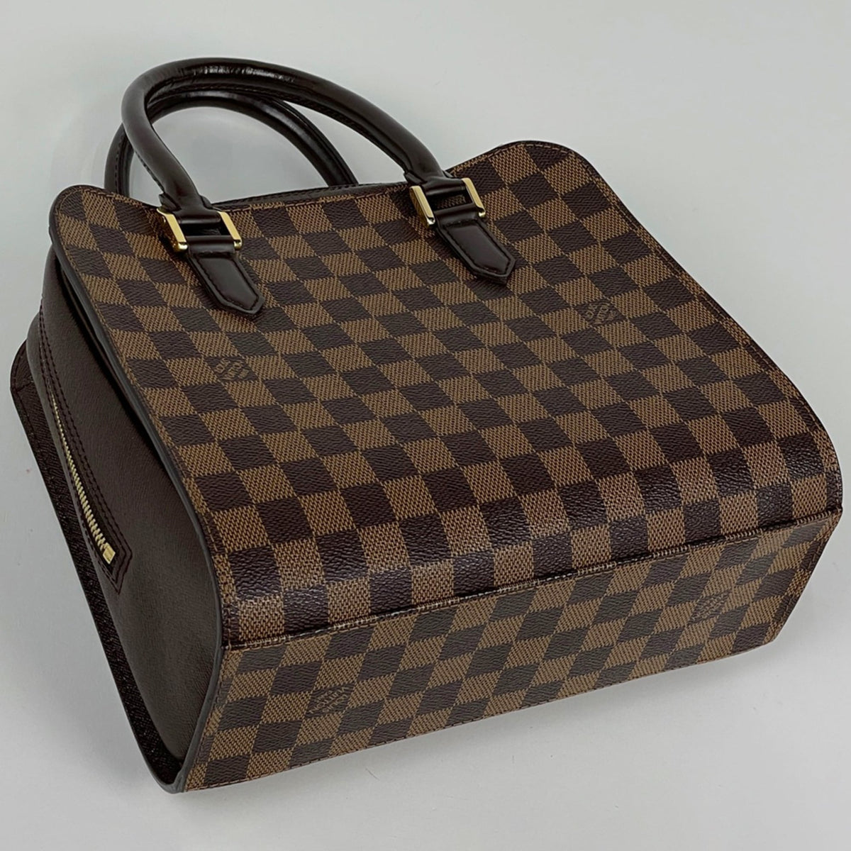 Louis Vuitton Damier Brown Damier Canvas Handbag (Pre-Owned)