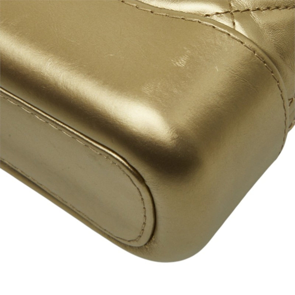Chanel Gold Leather Shoulder Bag (Pre-Owned)