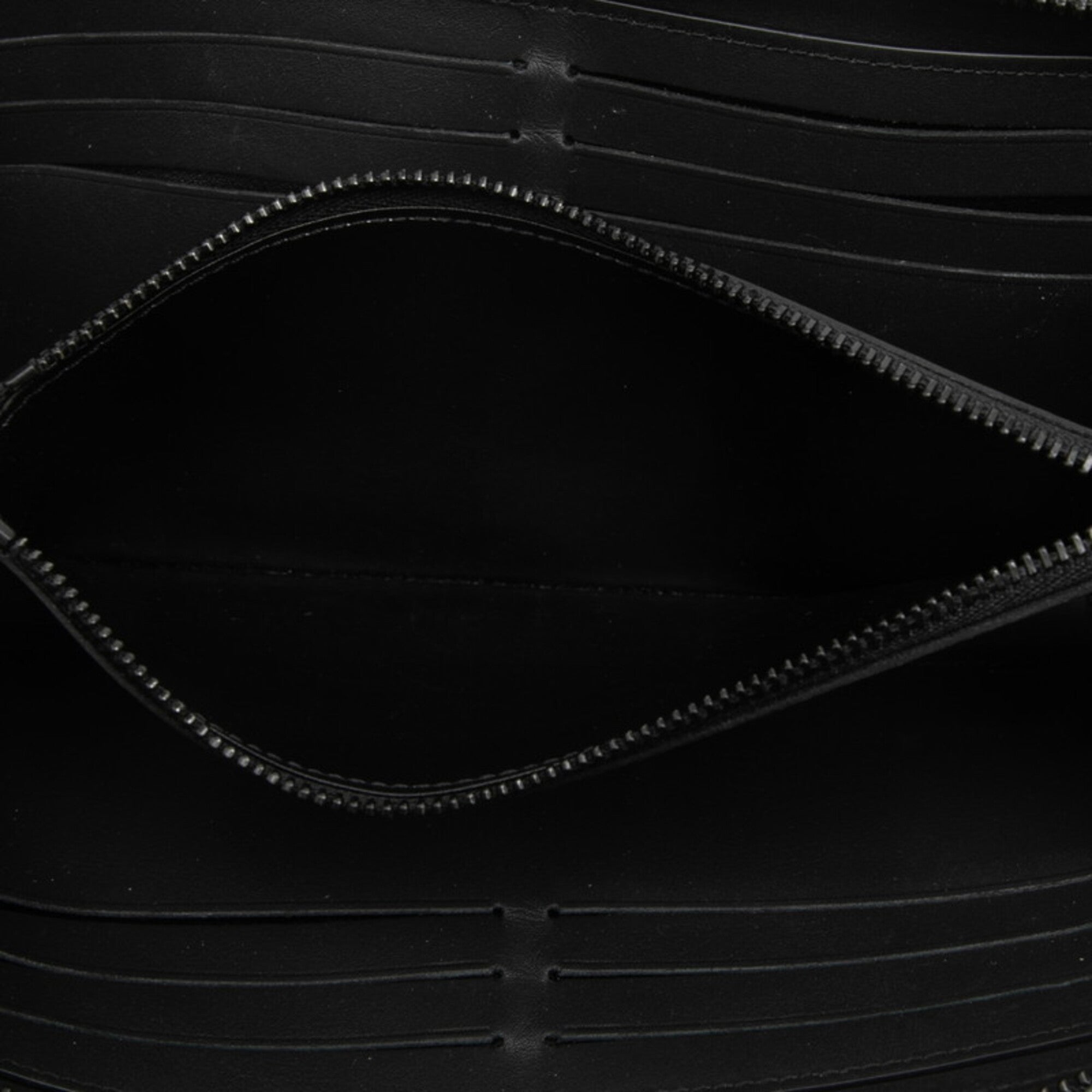 Louis Vuitton Black Leather Long Wallet (Bi-Fold) (Pre-Owned)