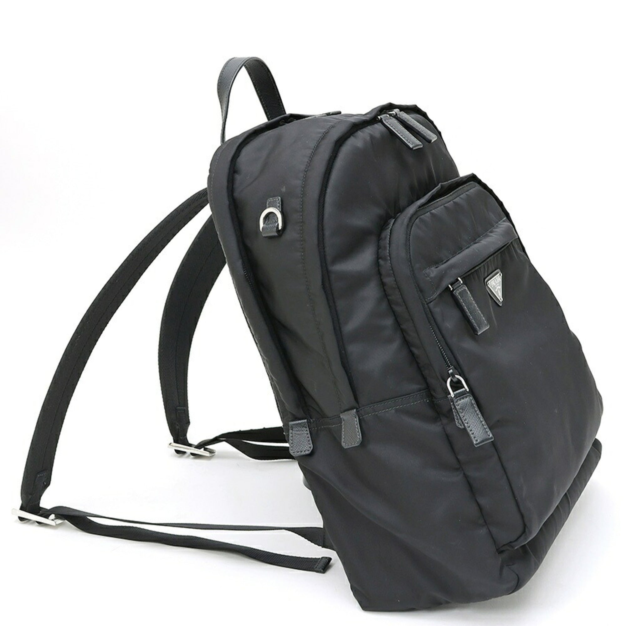 Prada Black Nylon Backpack (Pre-Owned)
