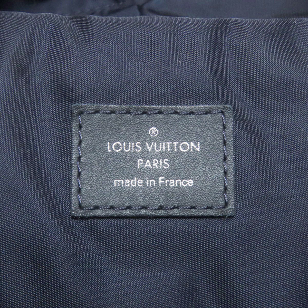 Louis Vuitton Navy Leather Backpack (Pre-Owned)