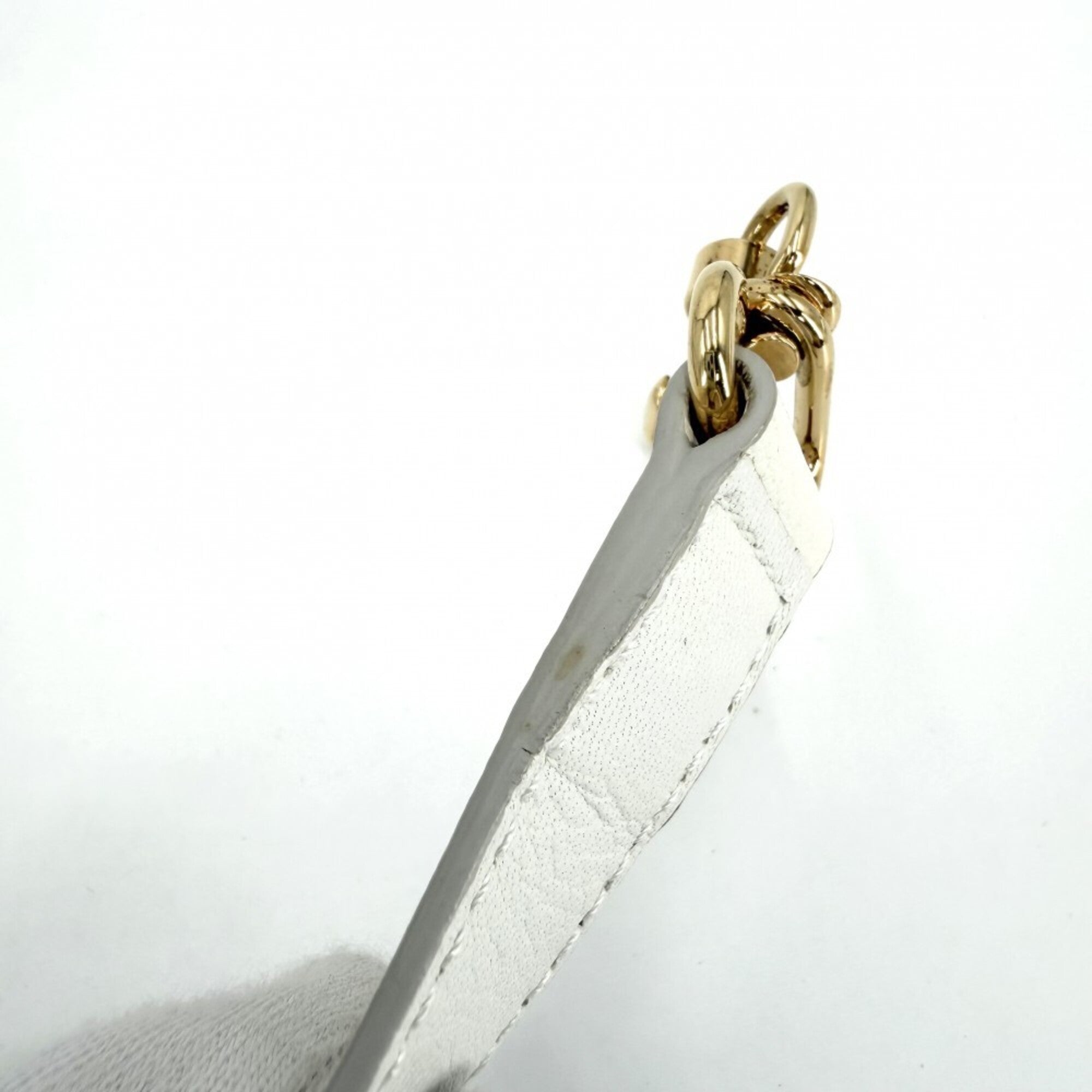 Balenciaga Metallic White Leather Handbag Shoulder Bag (Pre-Owned)