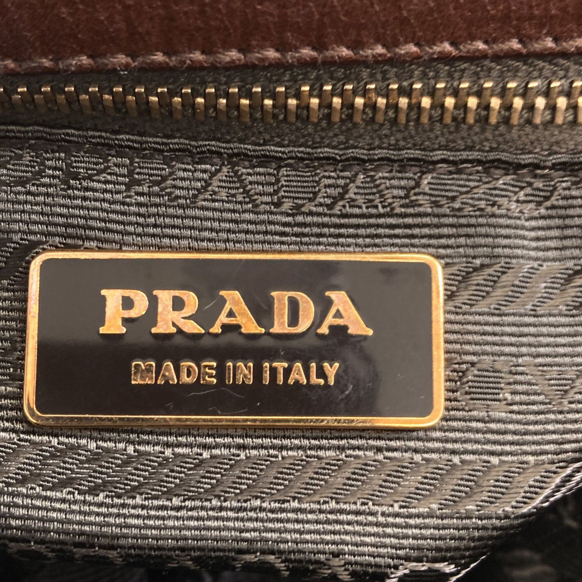 Prada Brown Leather Handbag (Pre-Owned)