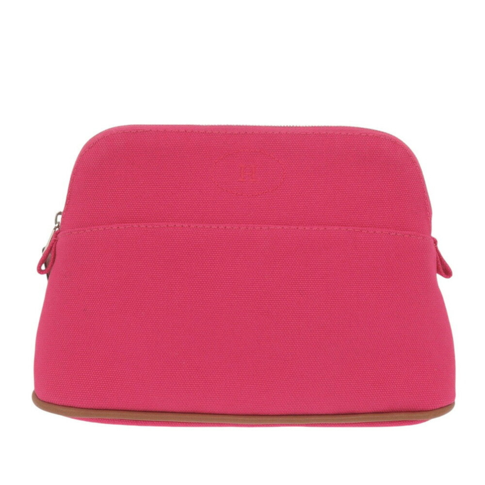 Hermes Bolide Pink Canvas Pochette (Pre-Owned)