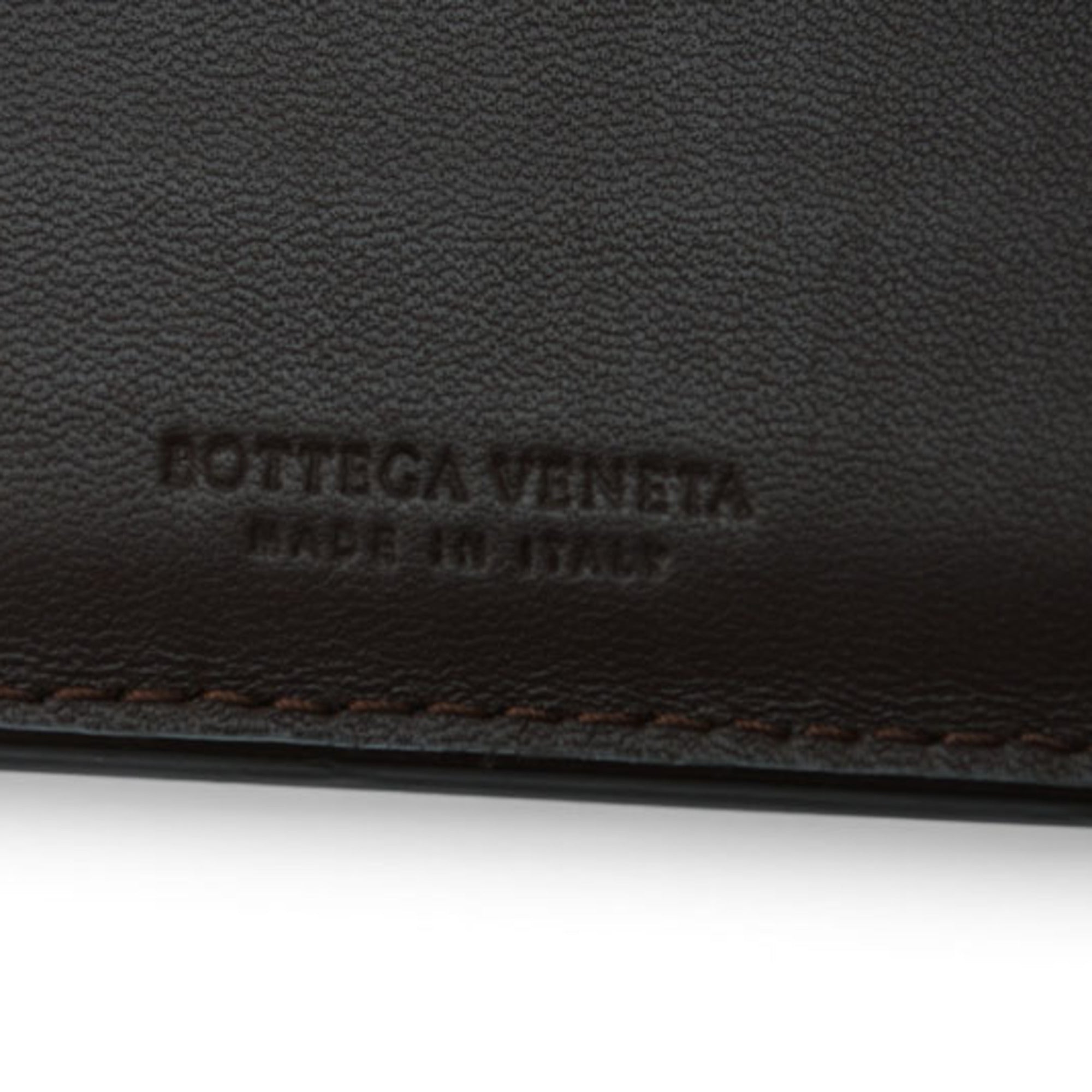Bottega Veneta Intrecciato Dark Brown Wallet (Bi-Fold) (Pre-Owned)