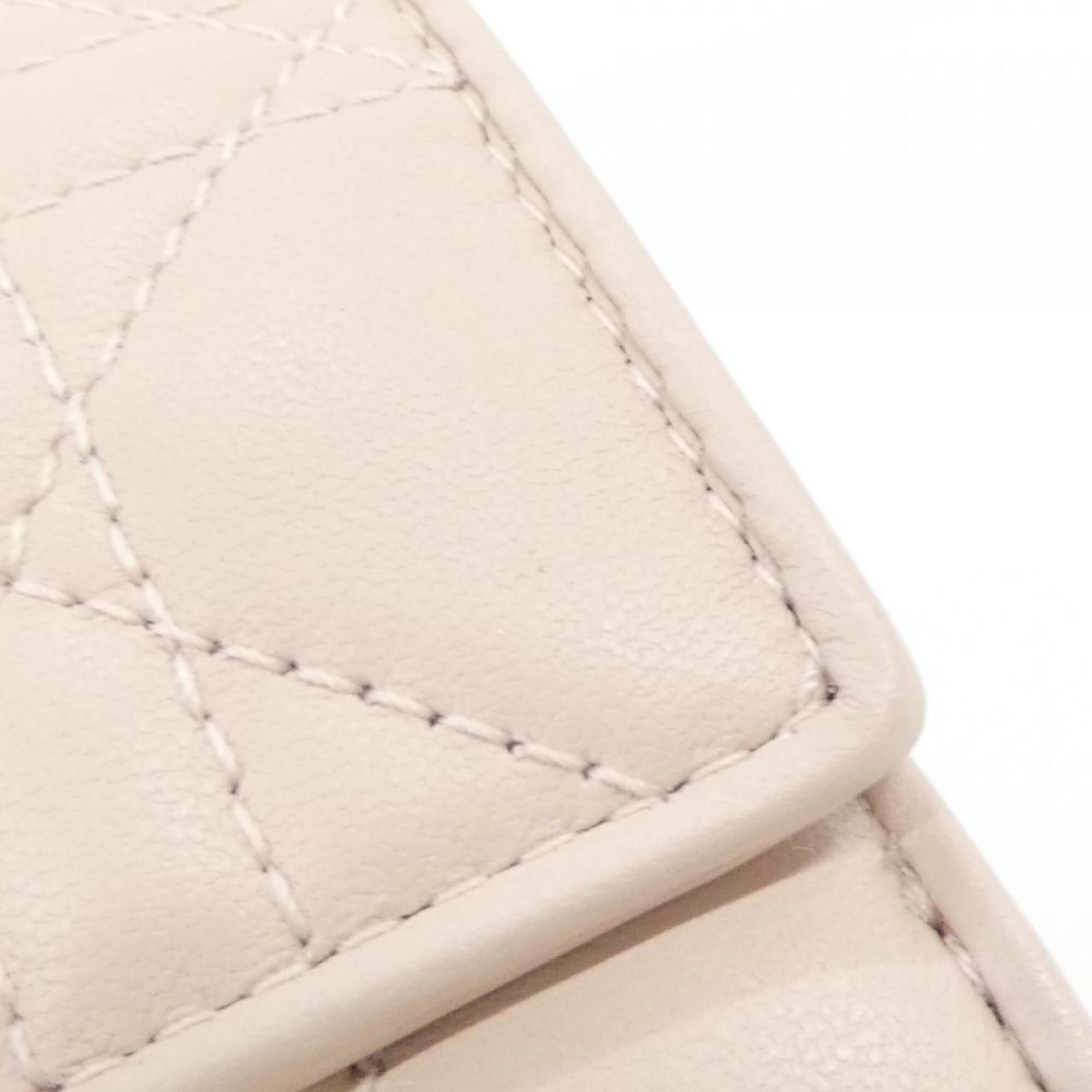 Christian Dior Pink Leather Wallet (Tri-Fold) (Pre-Owned)