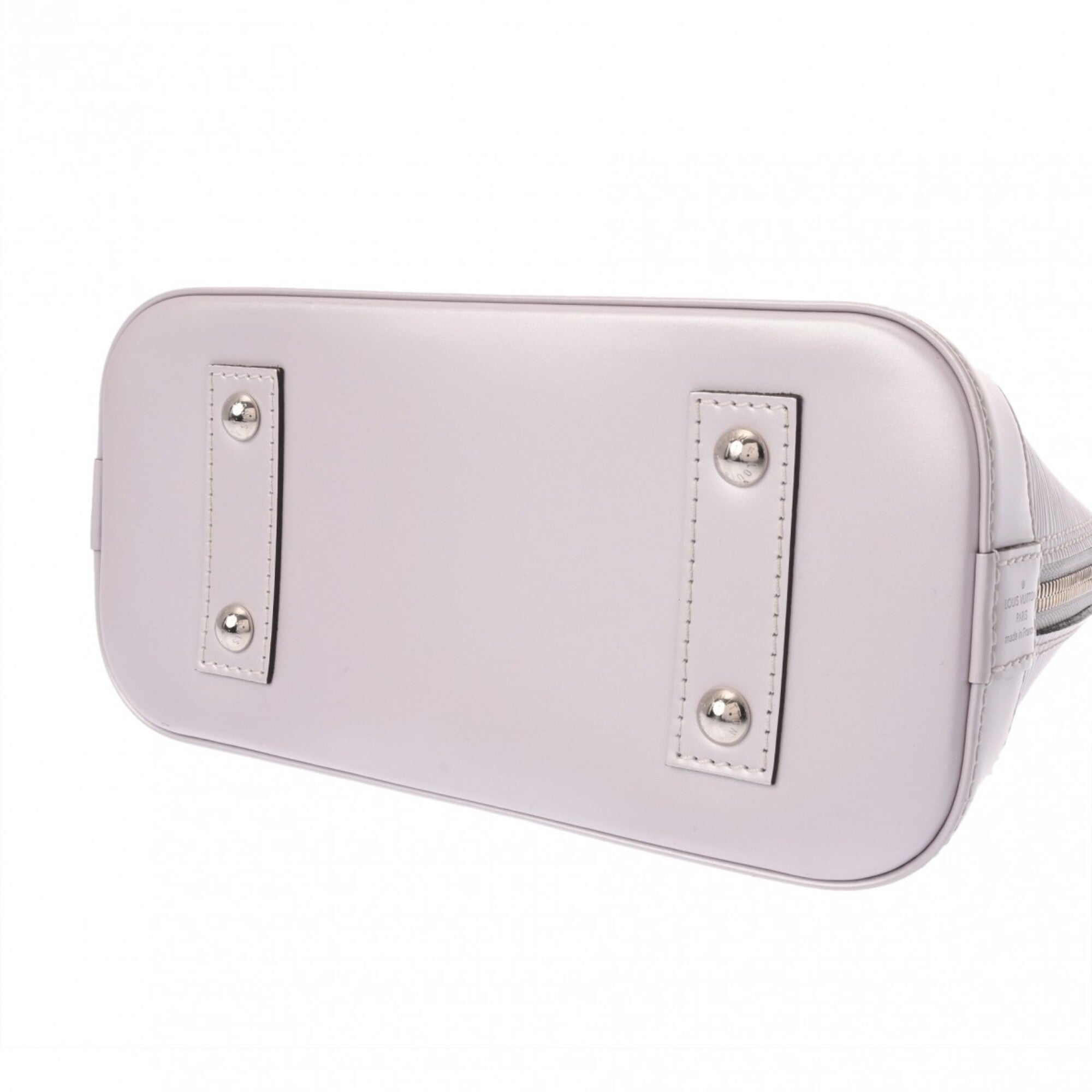 Louis Vuitton Light Gray Light Pink Lilac Leather Handbag (Pre-Owned)