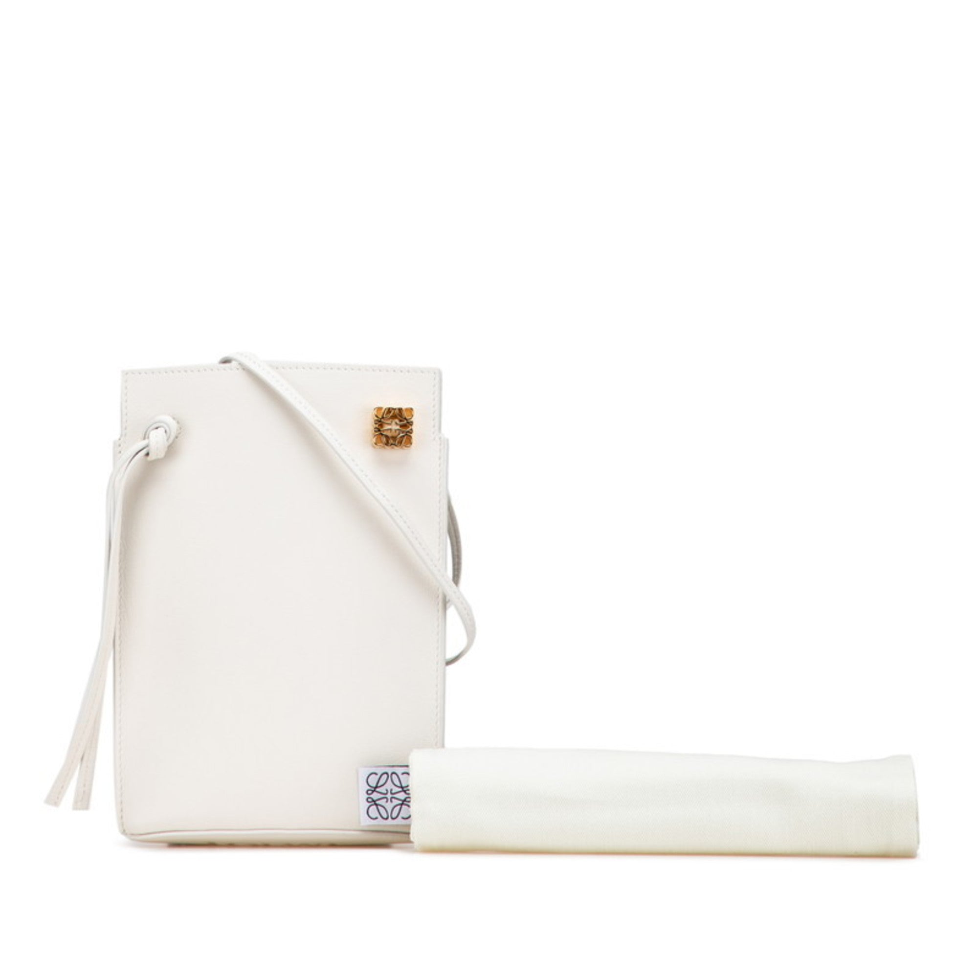 Loewe Off-White Leather Shoulder Bag (Pre-Owned)