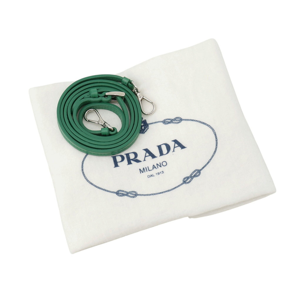 Prada Green Nappa Leather Leather Handbag (Pre-Owned)