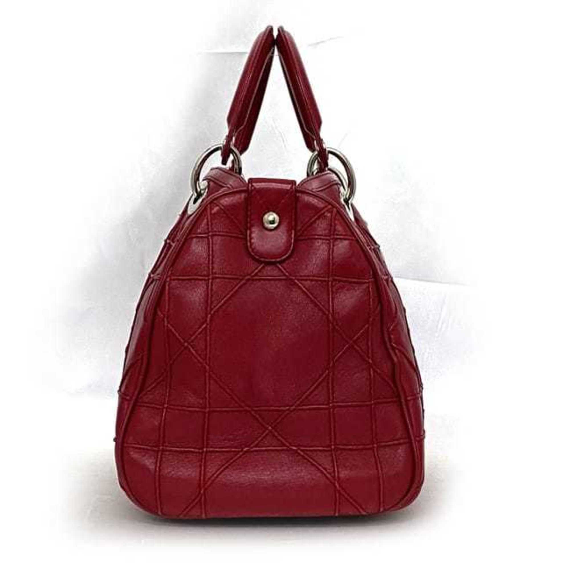 Christian Dior Pink Leather Handbag Shoulder Bag (Pre-Owned)
